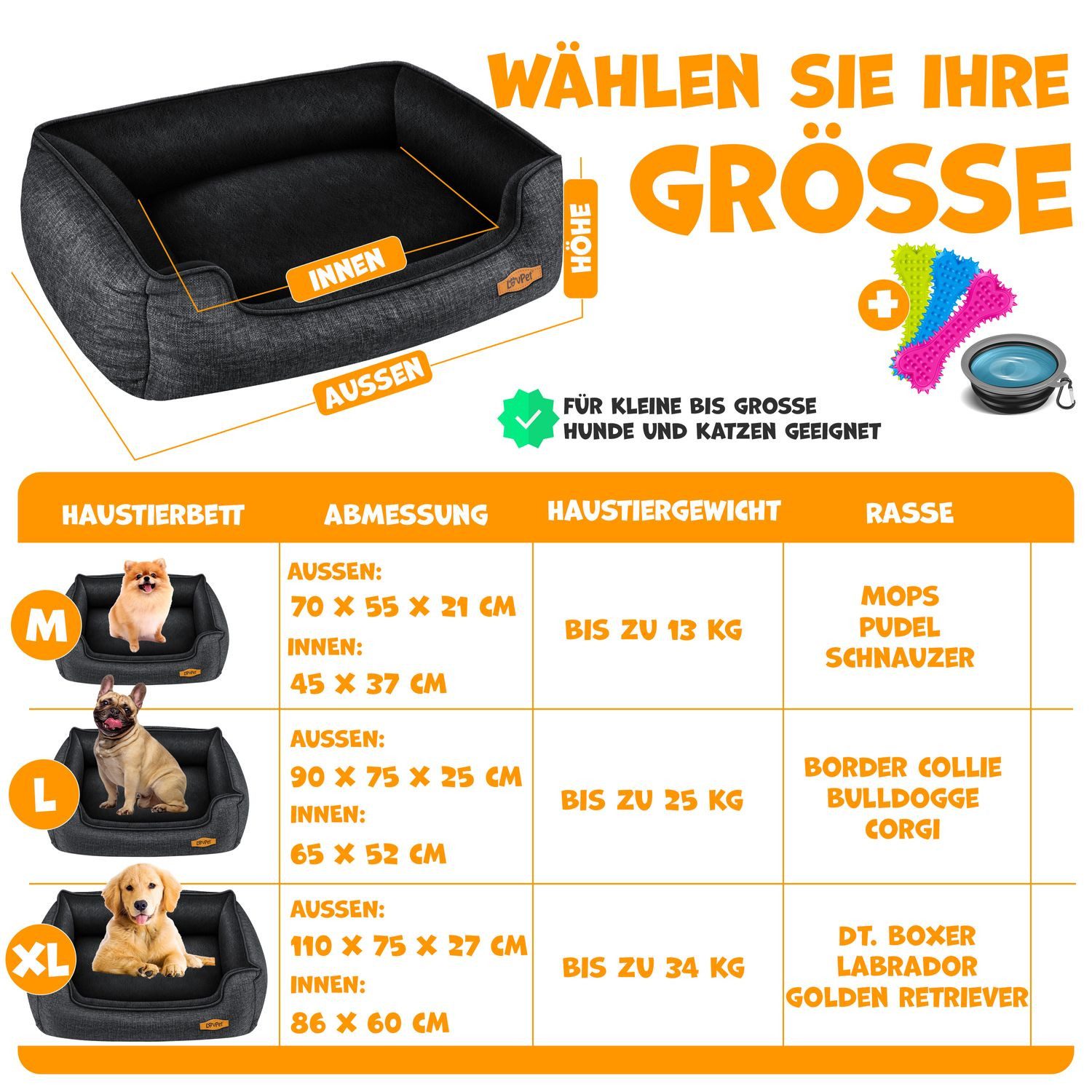 Lovpet Tierbett, Hundebett Hundekissen Hundekorb Chiller günstig online kaufen