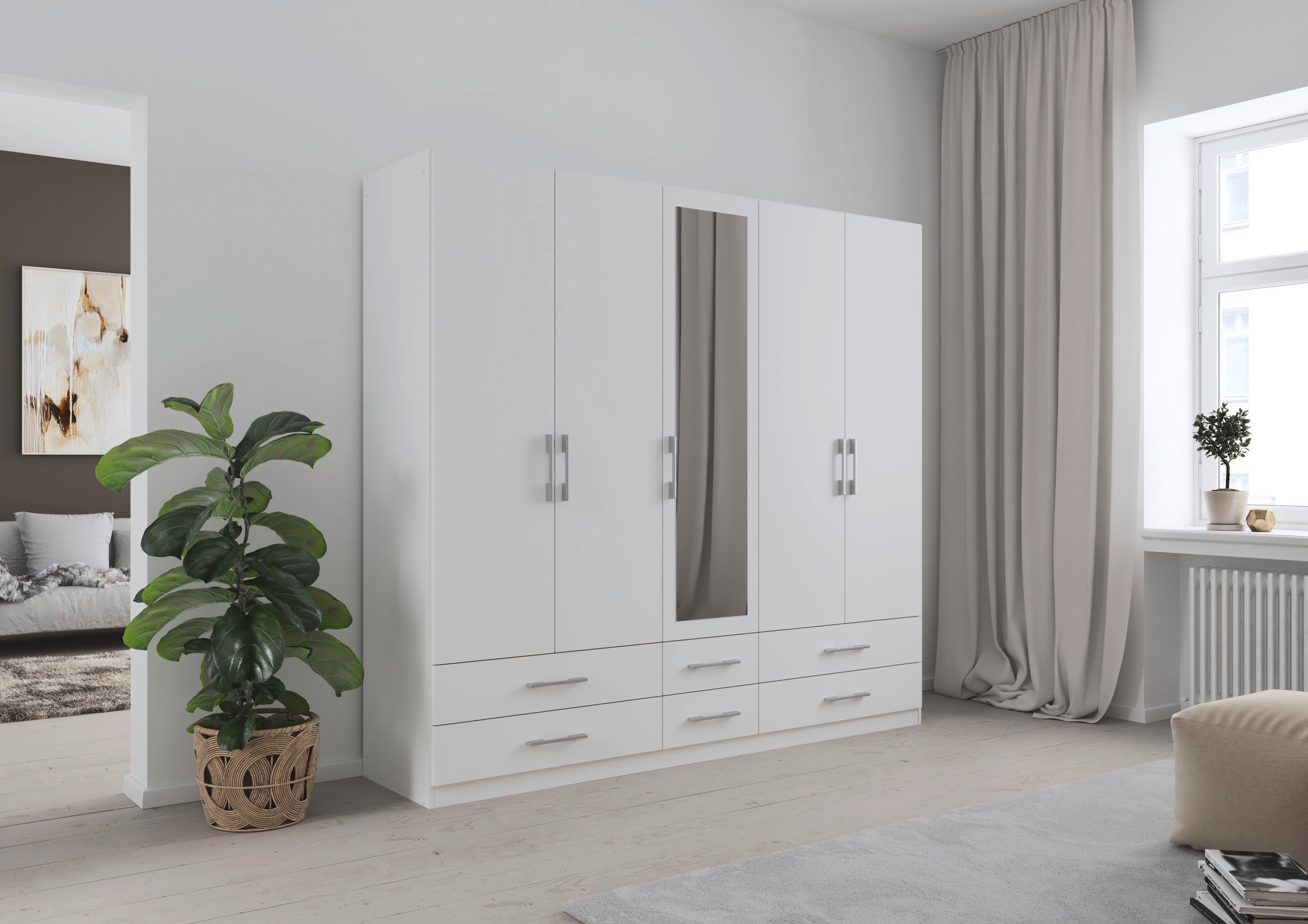 rauch Kleiderschrank Schrank Garderobenschrank Mehrzweckschrank Schlafzimmer HERSBRUCK (3 verschiedene Ausstattungen BASIC/CLASSIC/PREMIUM (inkl. SOFT-CLOSE) mi – Bild 2 von 5