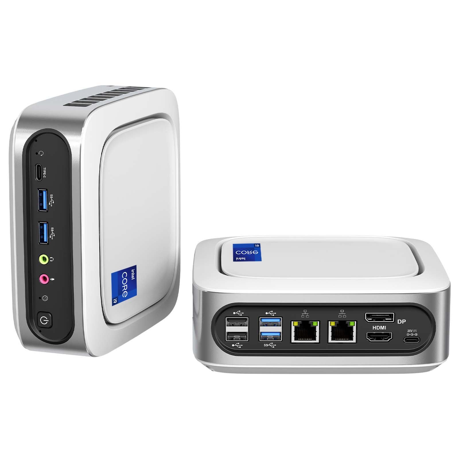 AWOW i9 PC Intel i9-11900H, 16/32GB RAM, 512G/1T SSD, WiFi 6, Dual 2,5G LAN Mini-PC (Intel Core i9 11900H, Intel UHD Graphics der 11. Generation, 16 GB RAM, 1024 GB SSD, Lüfter, Dual 2.5G LAN WiFi6 Windows 11 Pro)