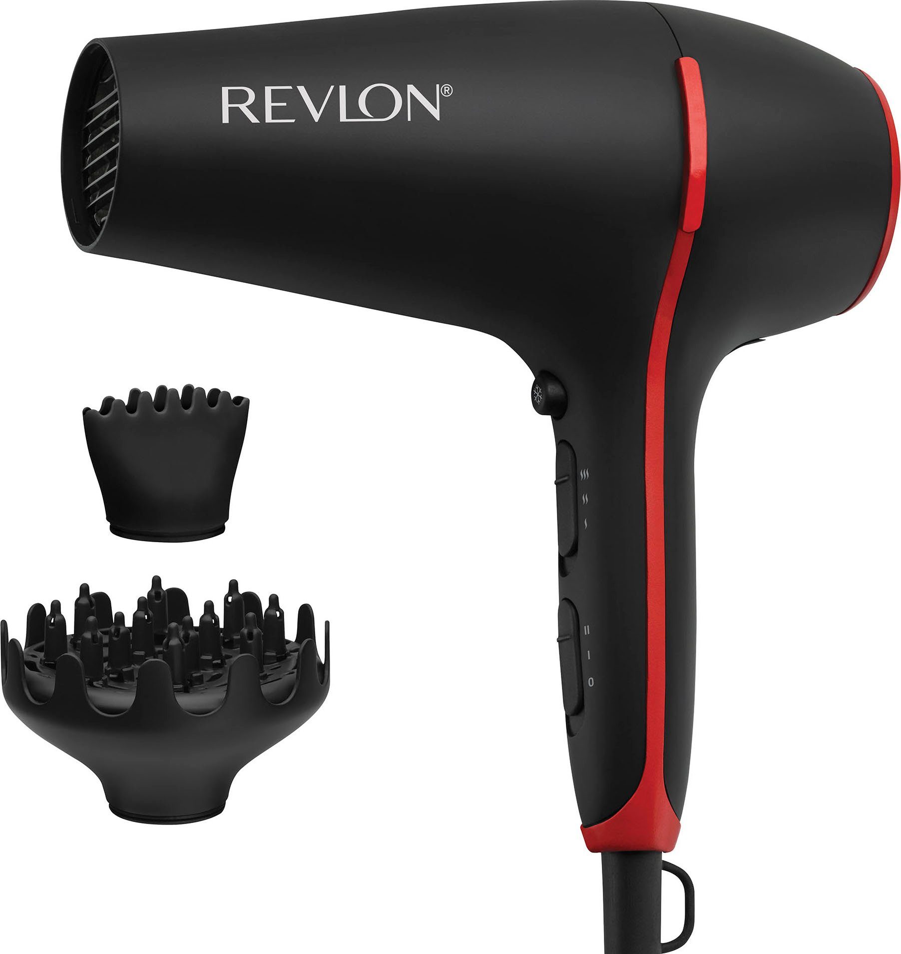 Revlon Ionic-Haartrockner SMOOTHSTAY RVDR5317, 2000 Gitter mit W, und Keramikbeschichtung Kokosnussöl-Infusion dreifacher