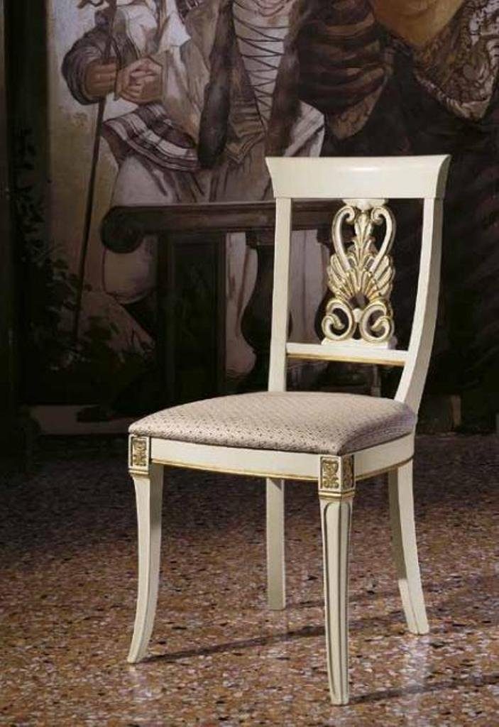 Stuhl Esszimmer 4x + Esszimmer-Set, Stühle Garnitur JVmoebel Holz Set Tisch Klassischer Esstisch Barock