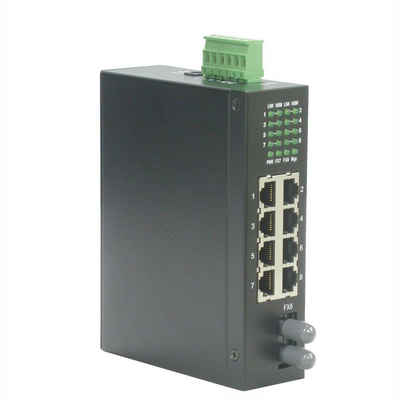 ROLINE Industrie Switch 7x RJ-45, 1x ST, unmanaged Netzwerk-Switch