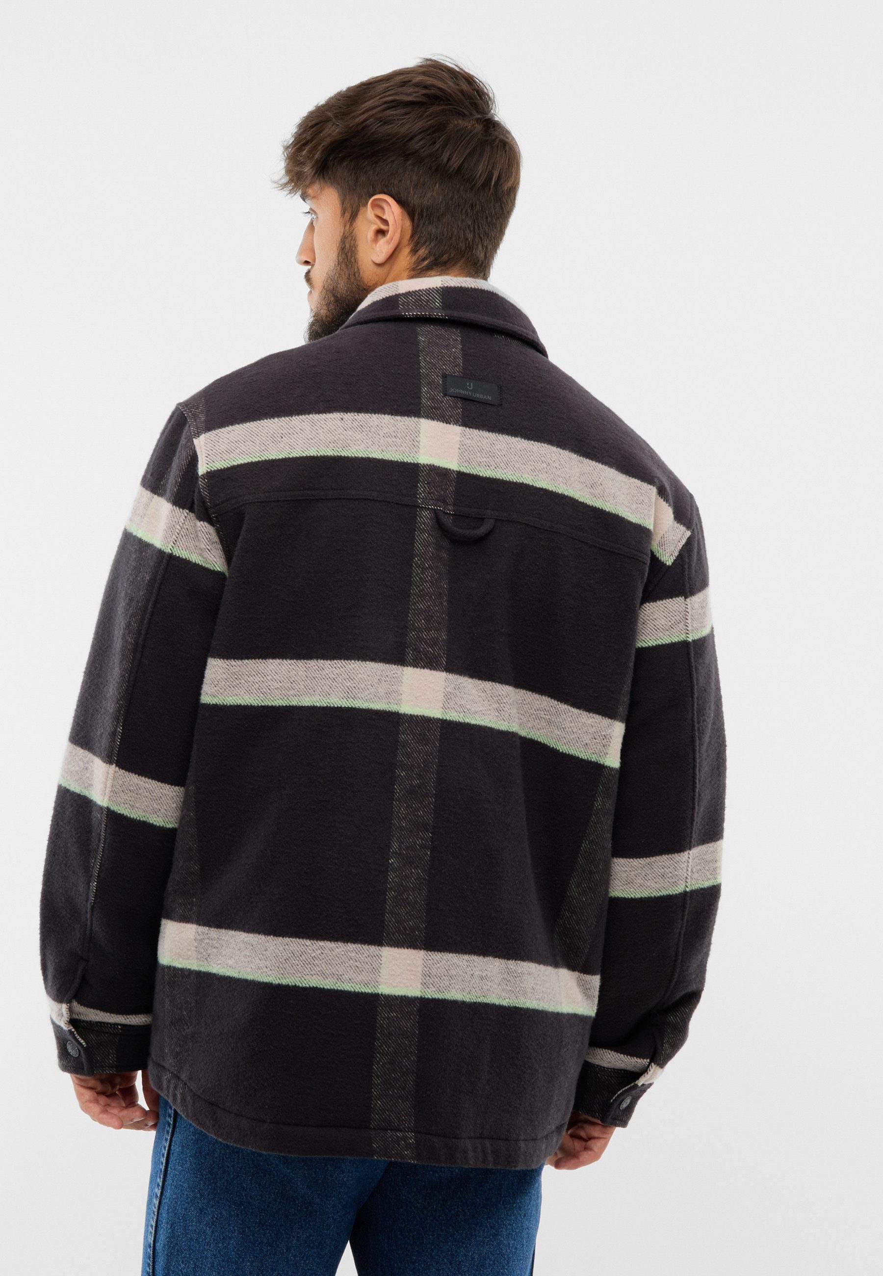 Johnny Urban Hemdjacke Jaro gefüttertes Overshirt mit Hemdkragen (1-St) Lässiges Shaket mit leichtem Futter – Bild 4 von 5