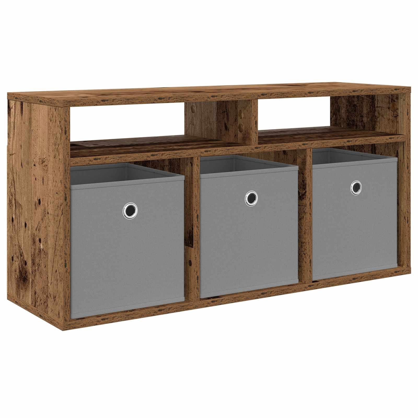 vidaXL TV-Schrank Lowboard mit Schubladen Altholz 87 x 27,5 x 43 cm (1-St)