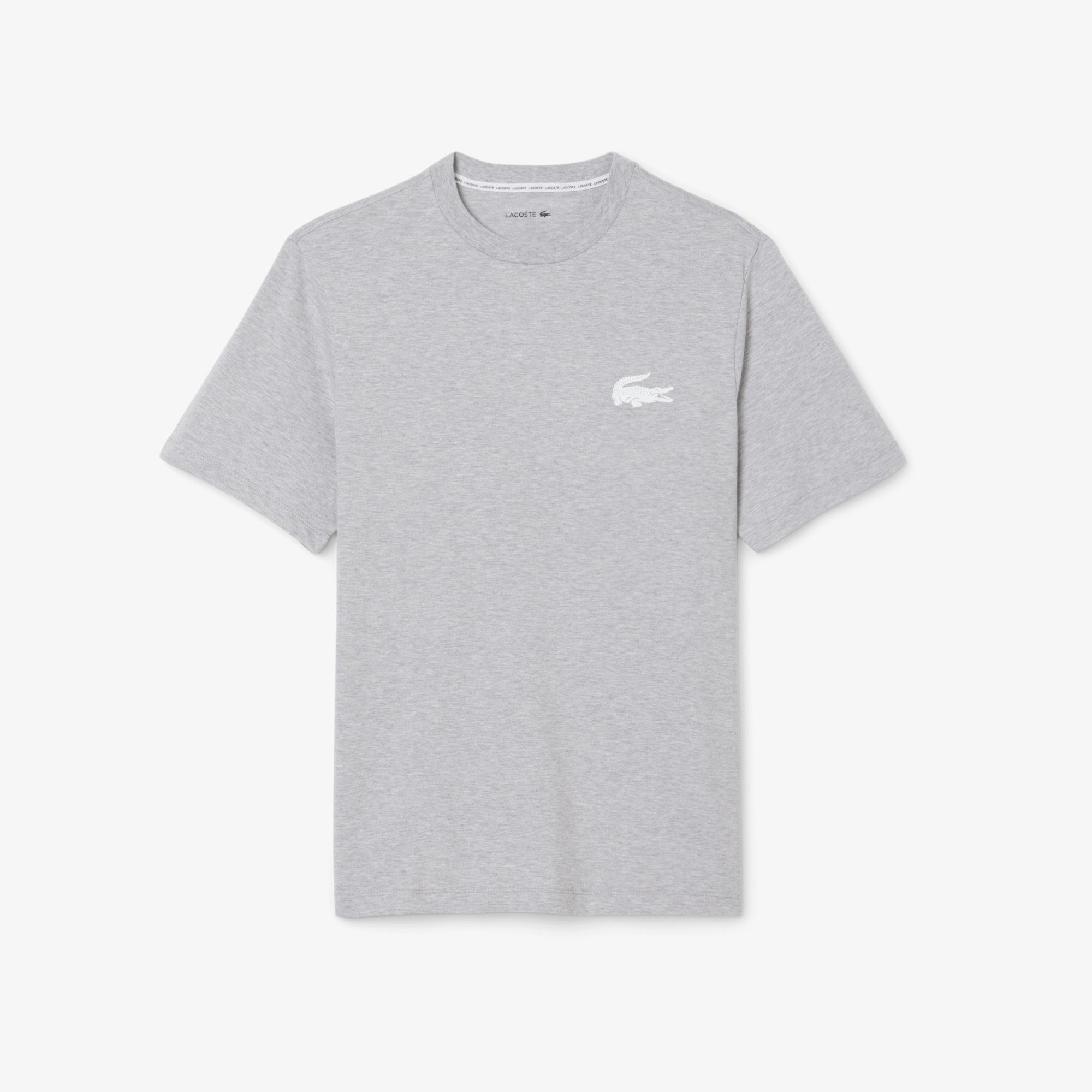 Lacoste T-Shirt Rundhalsausschnitt, lässiger, bequemer Schnitt, reine Baumwolle