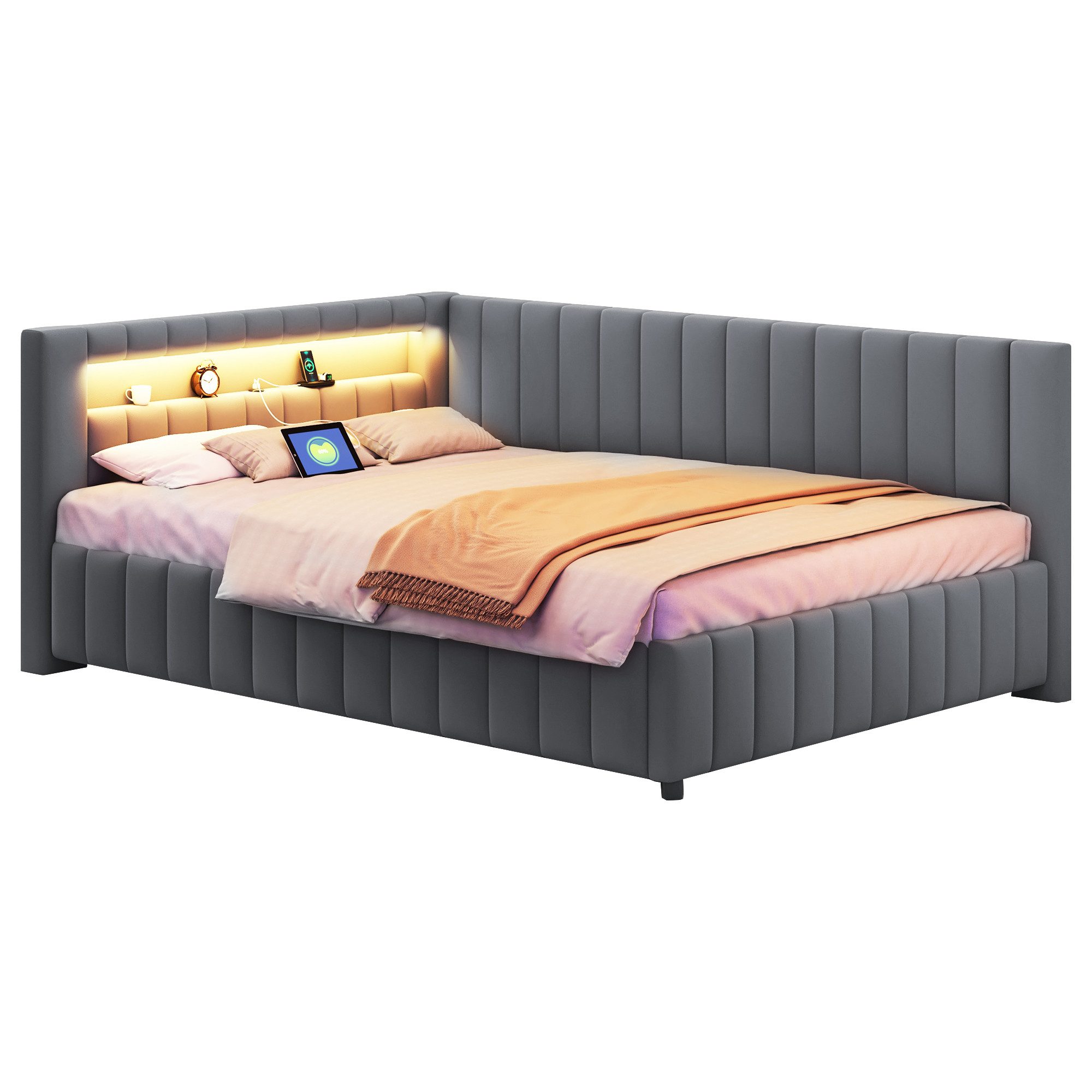 REDOM Polsterbett Schlafsofa Kinderbett Funktionsbett (mit günstig online kaufen
