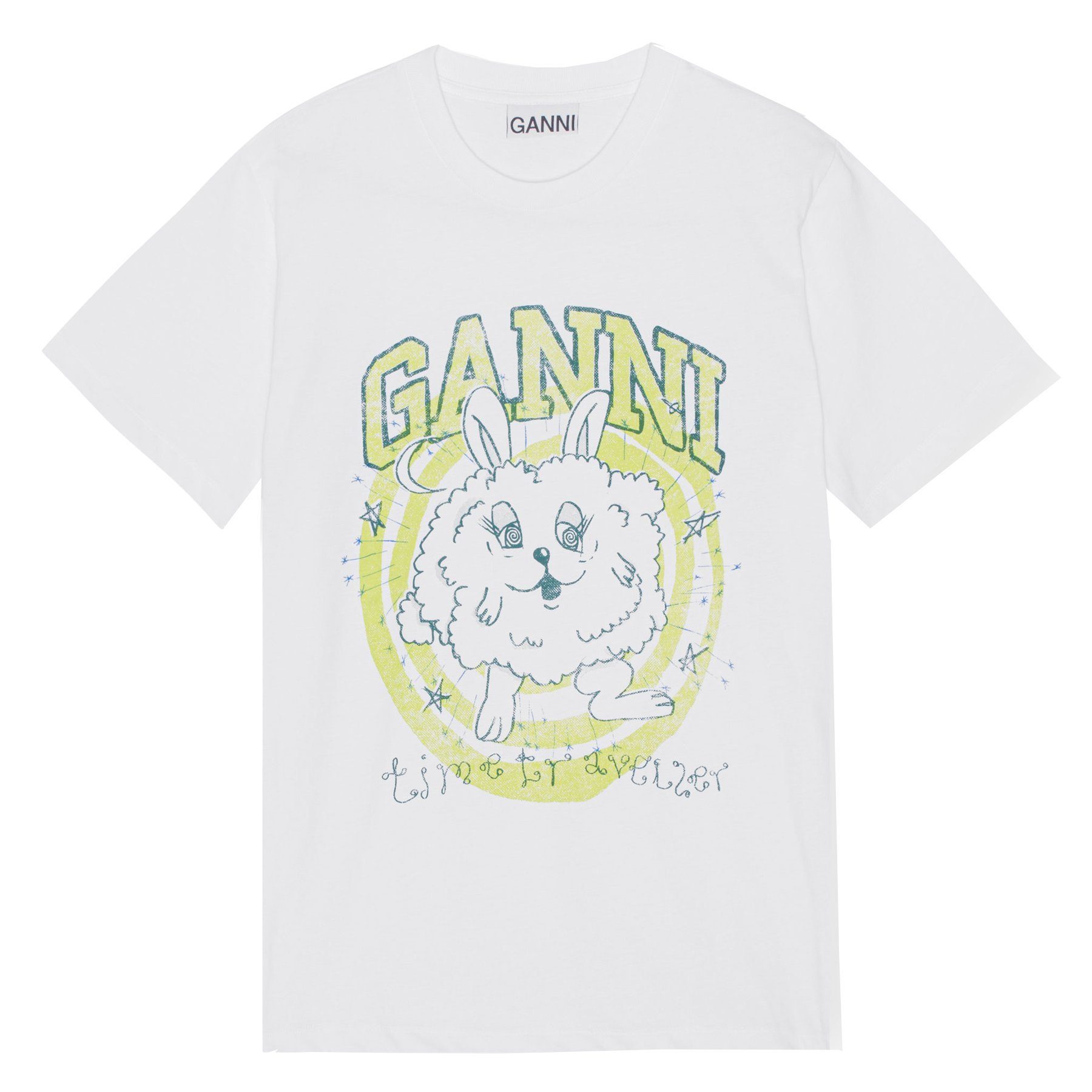GANNI T-Shirt T-Shirt BUNNY aus Bio-Baumwolle