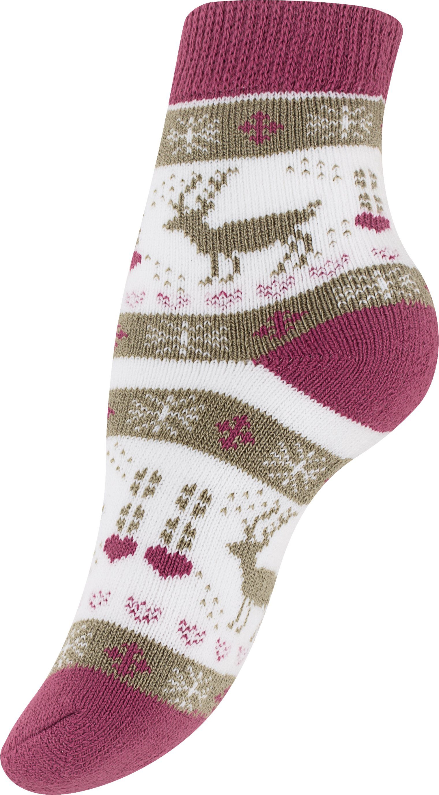 Yenita® Socken mit Innenfutter, Vollfrottee (4-Paar)