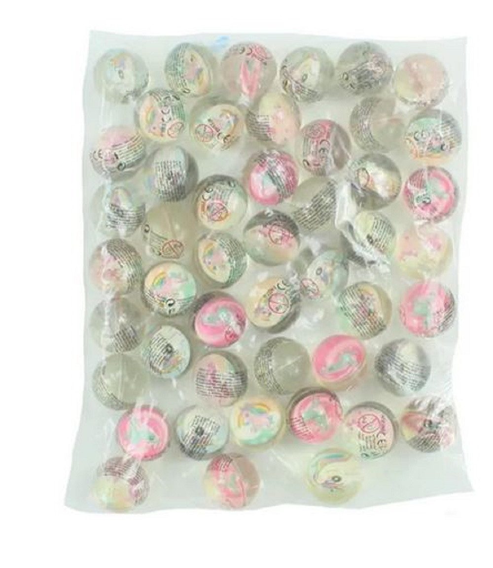 Flummi Flummi ca 3 cm Einhorn Sortiert / Gummiball, Springball, Ball