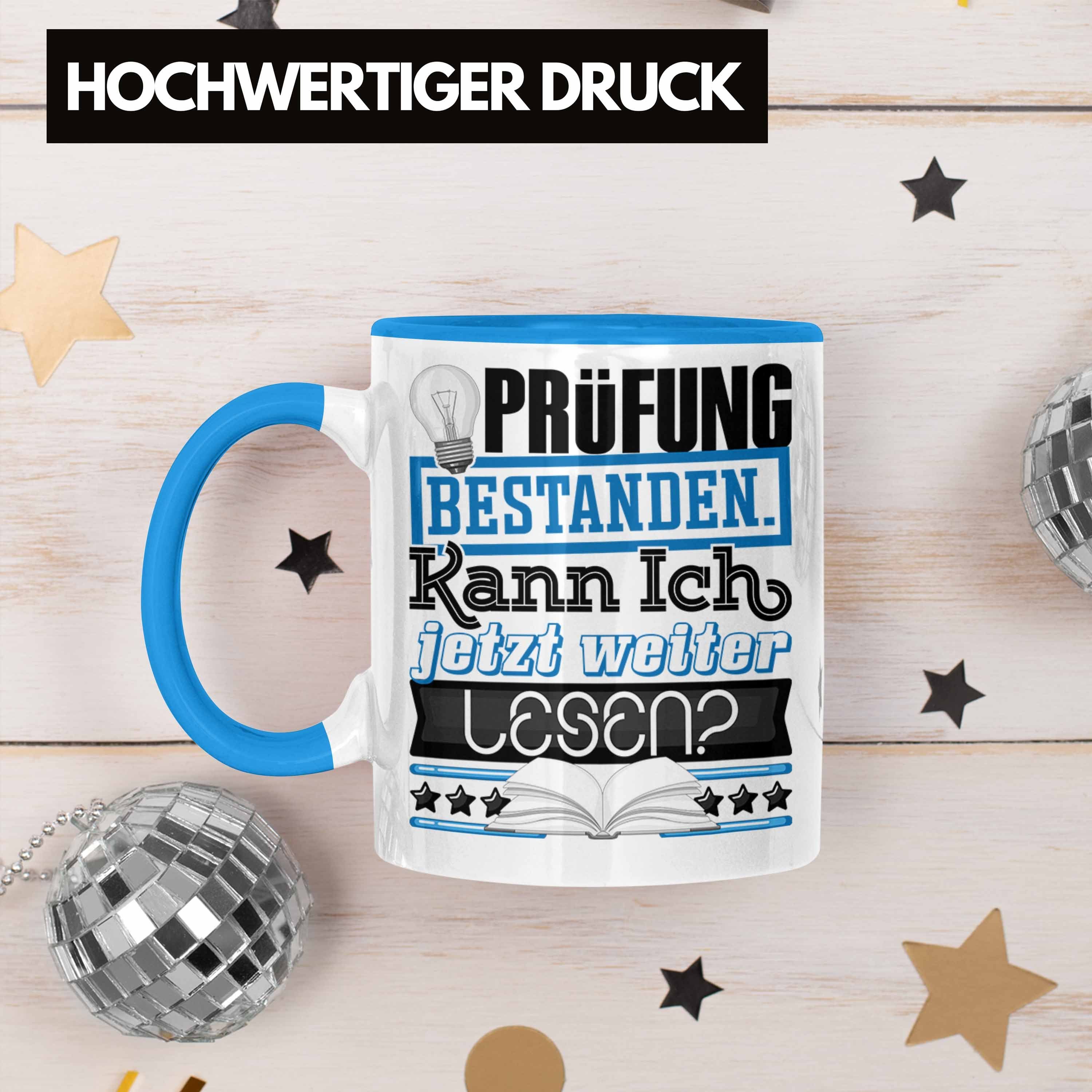 Prüfung Tasse Tasse Bachelor Studium Besta Geschenk Prüfung Master Bestanden Blau Trendation