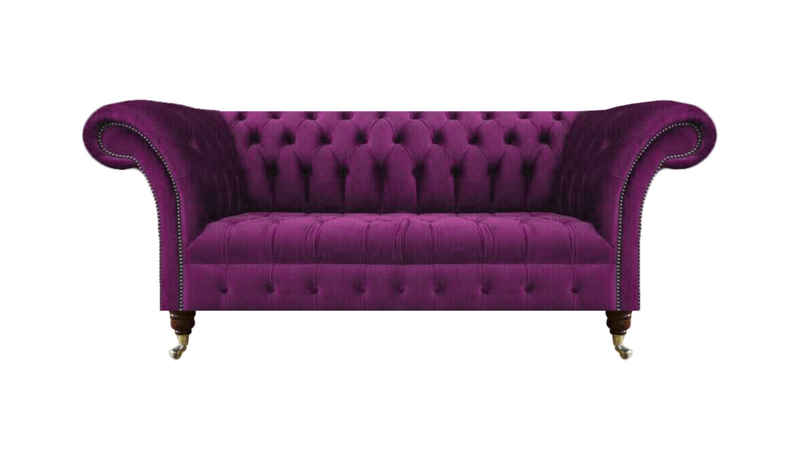 JVmoebel Chesterfield-Sofa Chesterfield Luxus Sitzmöbel Sofa Couch Dreisitze Textil Einrichtung, 1 Teile, Made in Europa
