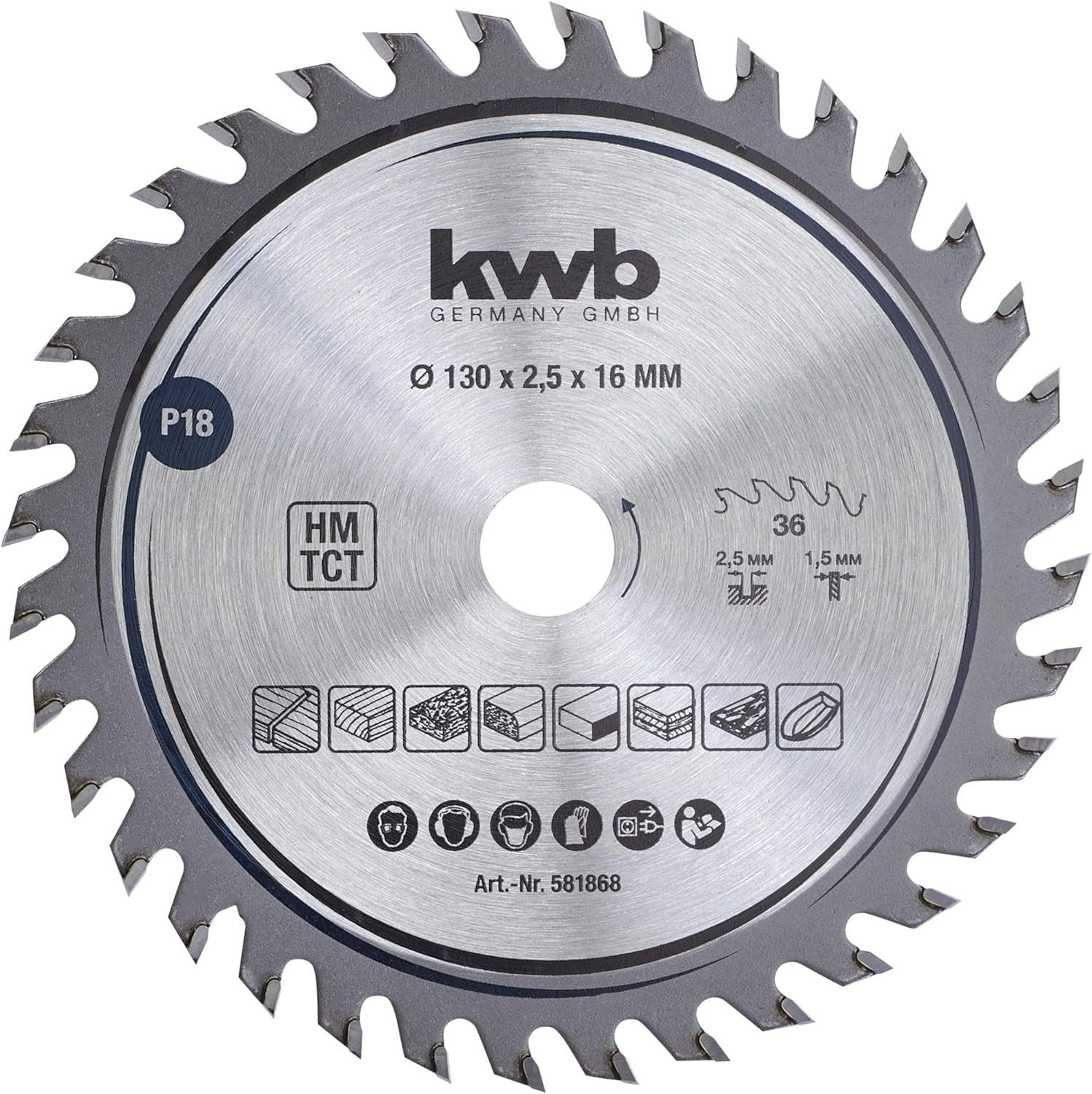 kwb Kreissägeblatt kwb Kreissägeblatt 130 x 16 mm, sehr feiner Schnitt, Sägeblatt geeigne, kwb Kreissägeblatt 130 x 16 mm, sehr feiner Schnitt, Sägeblatt geeigne