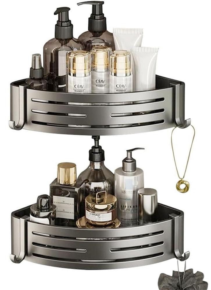 SURFOU Badregal Ecke Duschablage Ohne Bohren 2-Stück Duschregal Badezimmer günstig online kaufen