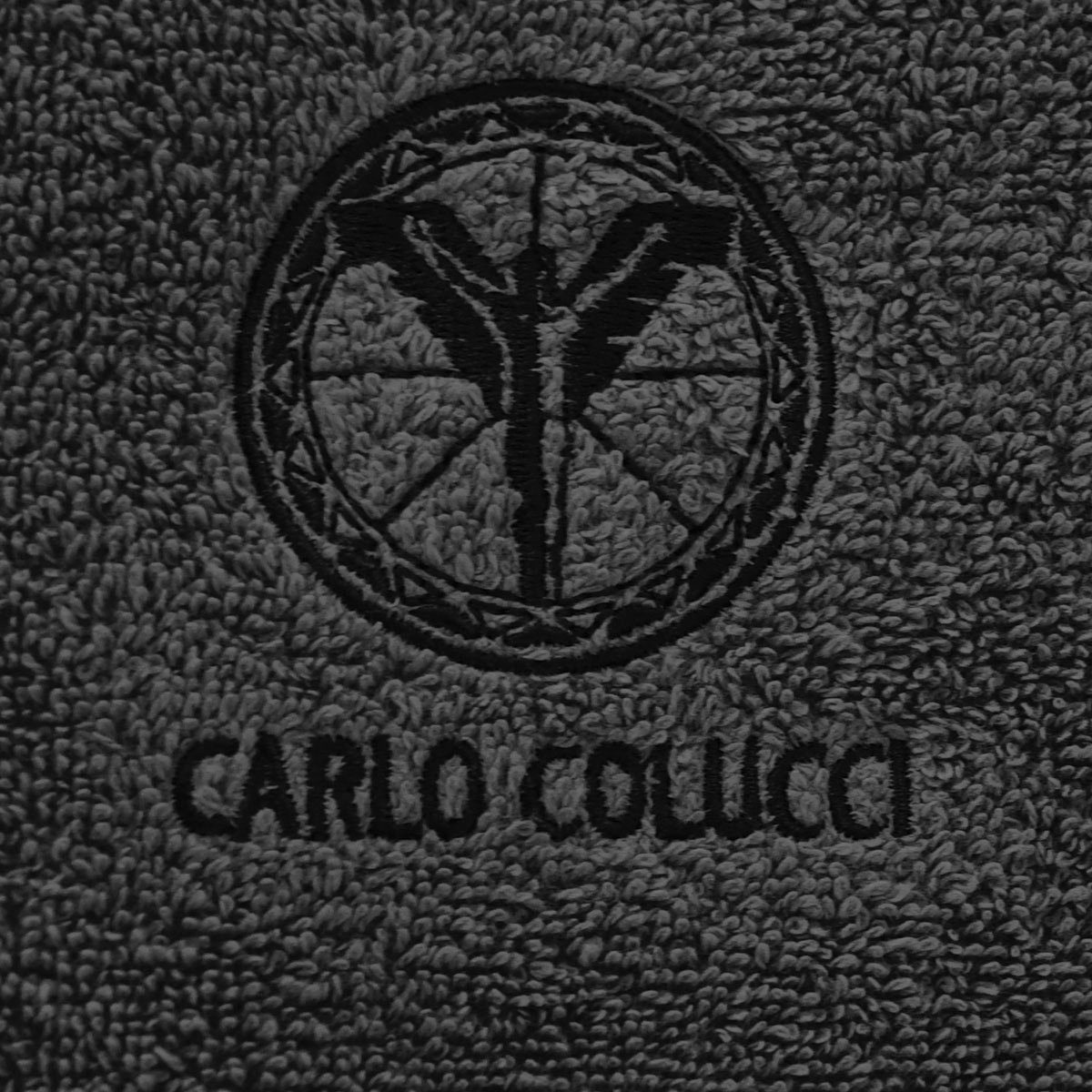 CARLO COLUCCI Handtücher (4-St), Frottier mit Sandro, Logo-Stickerei