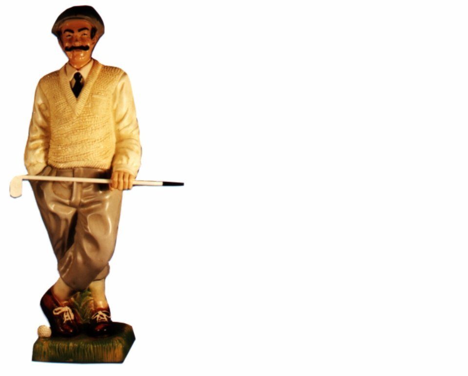 Skulpturen Deko Figuren Design Figur Golfspieler 7610 Dekoobjekt Skulptur Statue JVmoebel