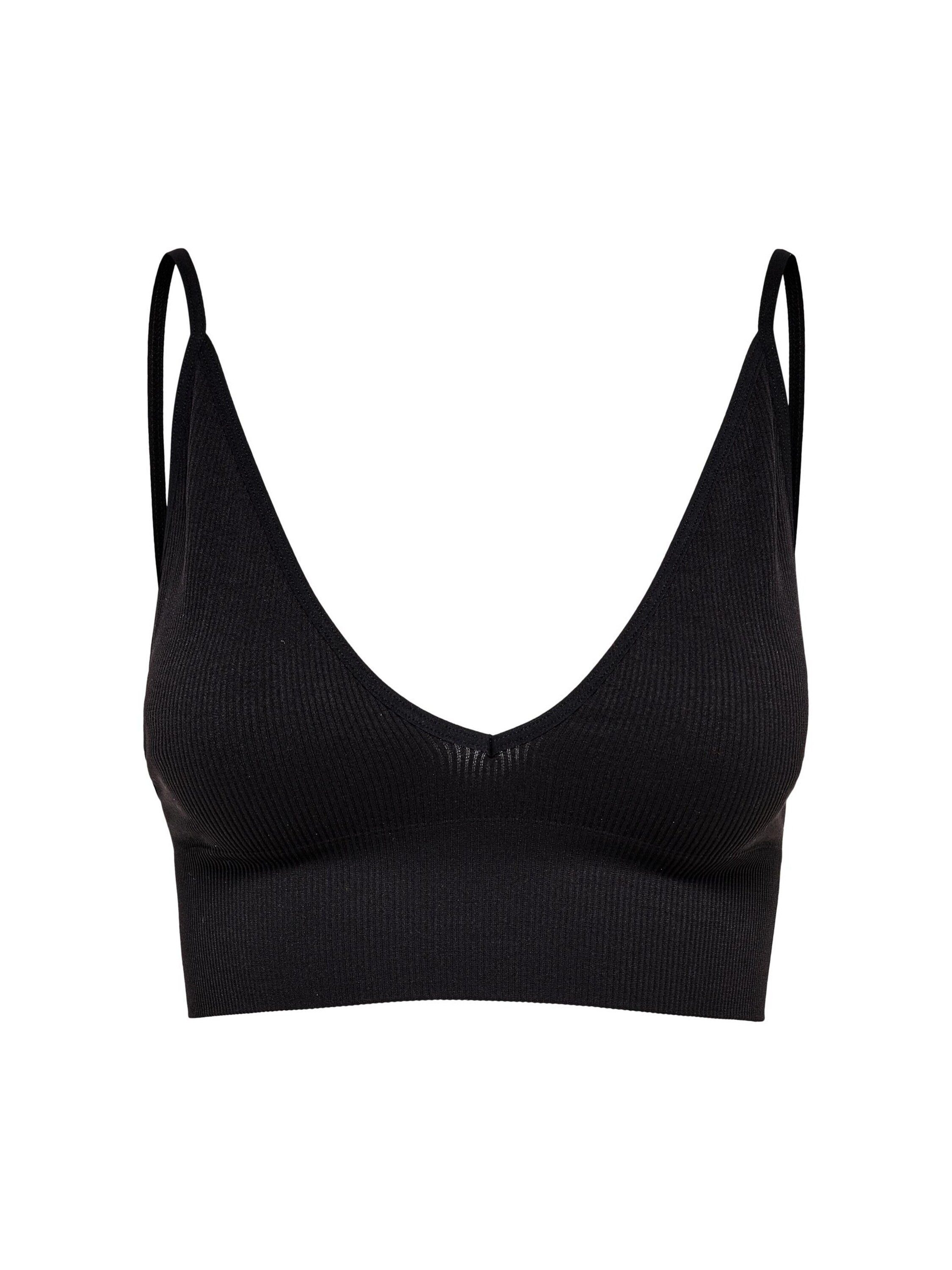 Bustier ONLVICKY RIB SEAMLESS V-NECK TOP NOOS
