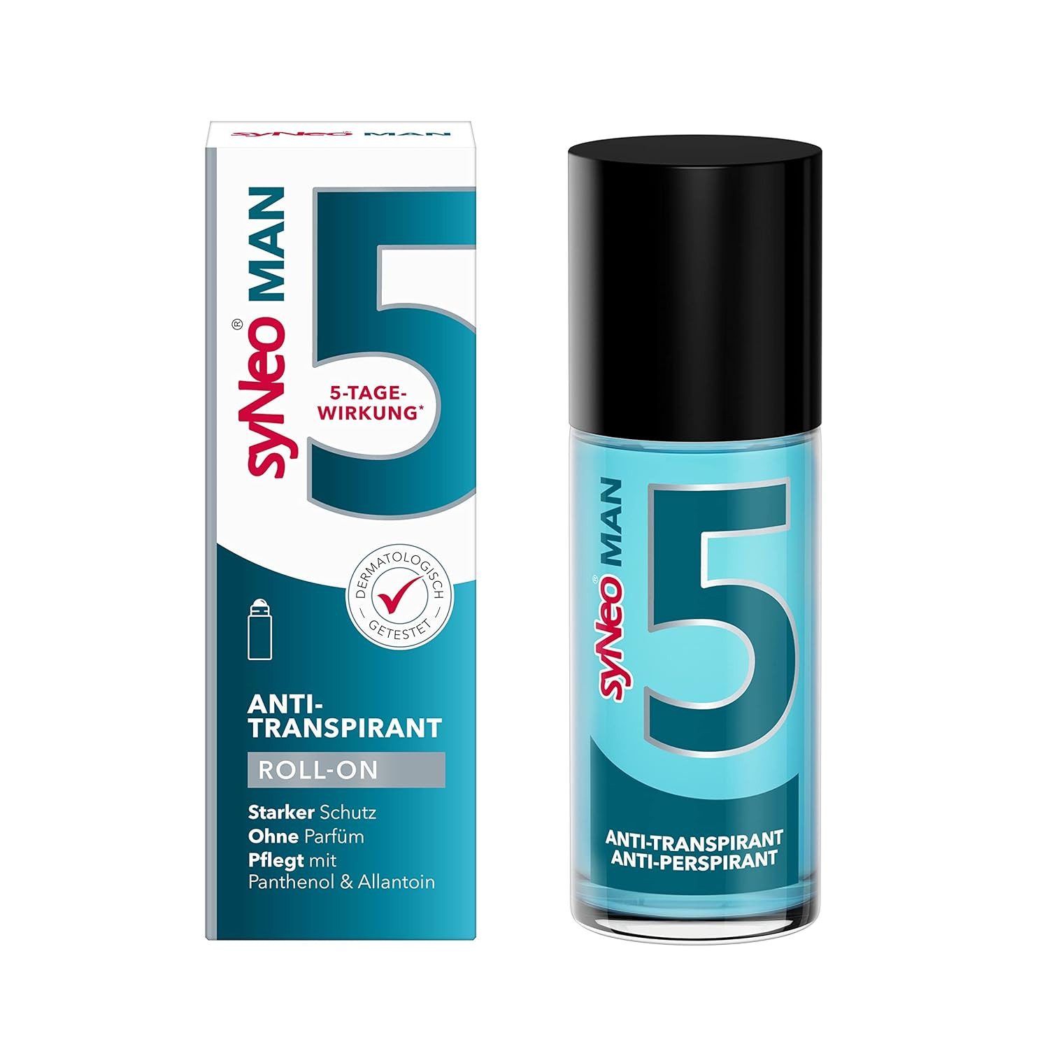 Deo-Roller syNeo 5 MAN Antitranspirant Roll-On gegen Schwitzen für Männer