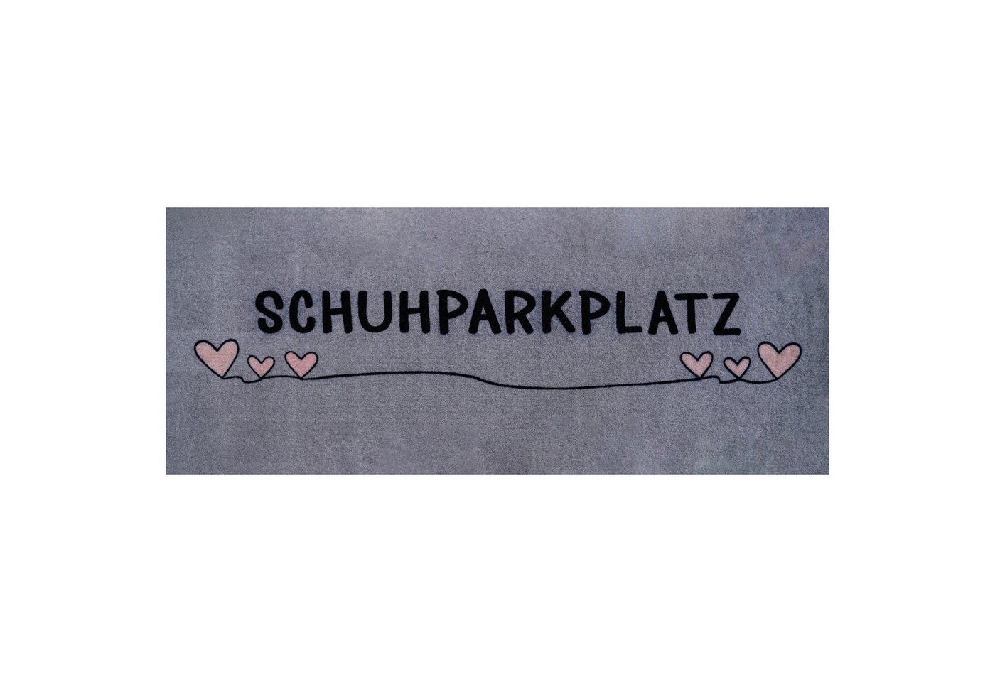 Floordirekt Fußmatte Varo, Waschbare Schuhmatte mit Schuhparkplatz, rutschhemmend, Schuhparkplatz für bis zu 4 Paar Schuhe