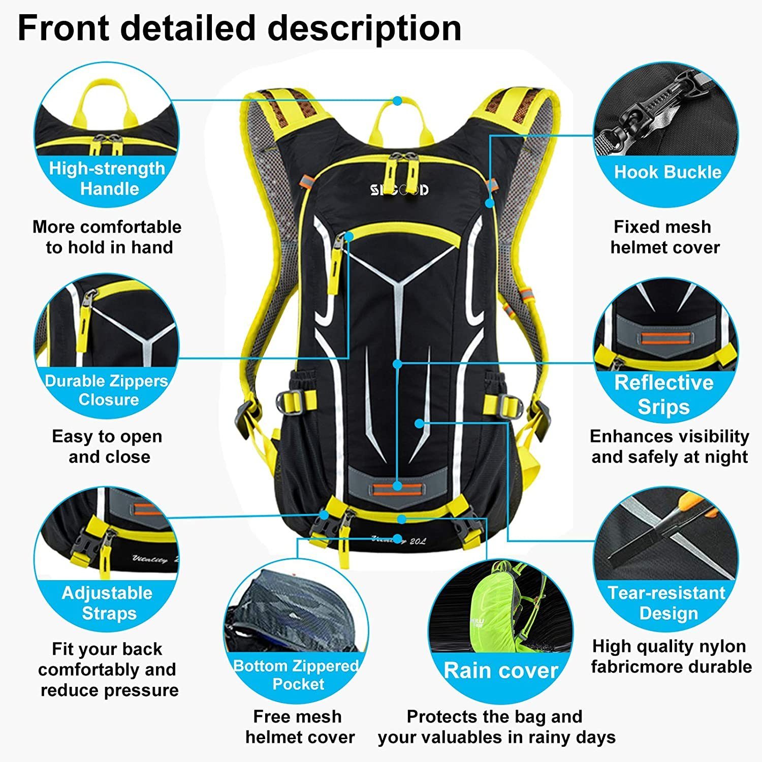 XDeer Fahrradrucksack 18L Ultraleicht Sportrucksack mit günstig online kaufen