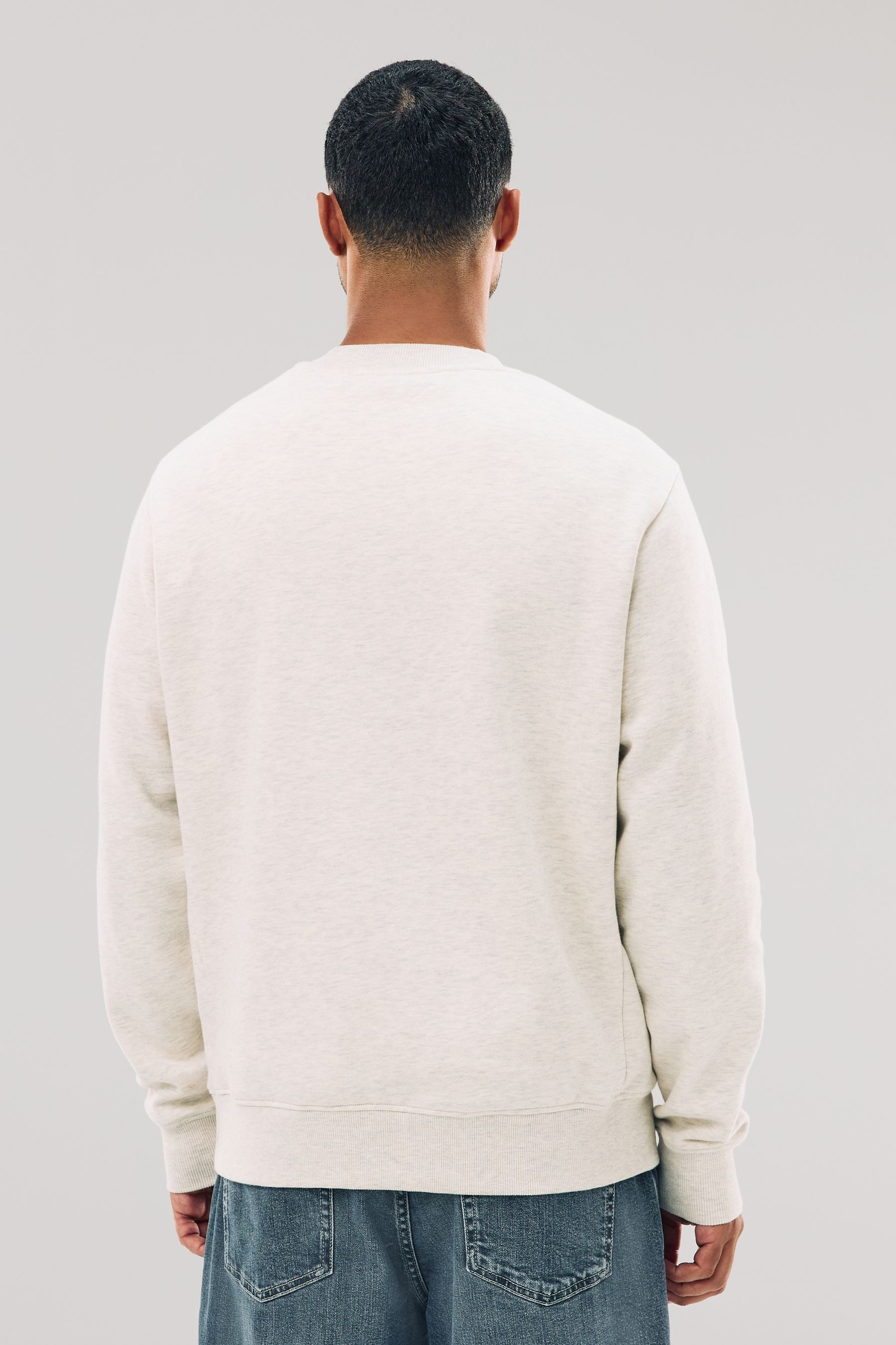 Next Sweater Schweres Regular Fit Rundhalssweatshirt günstig online kaufen