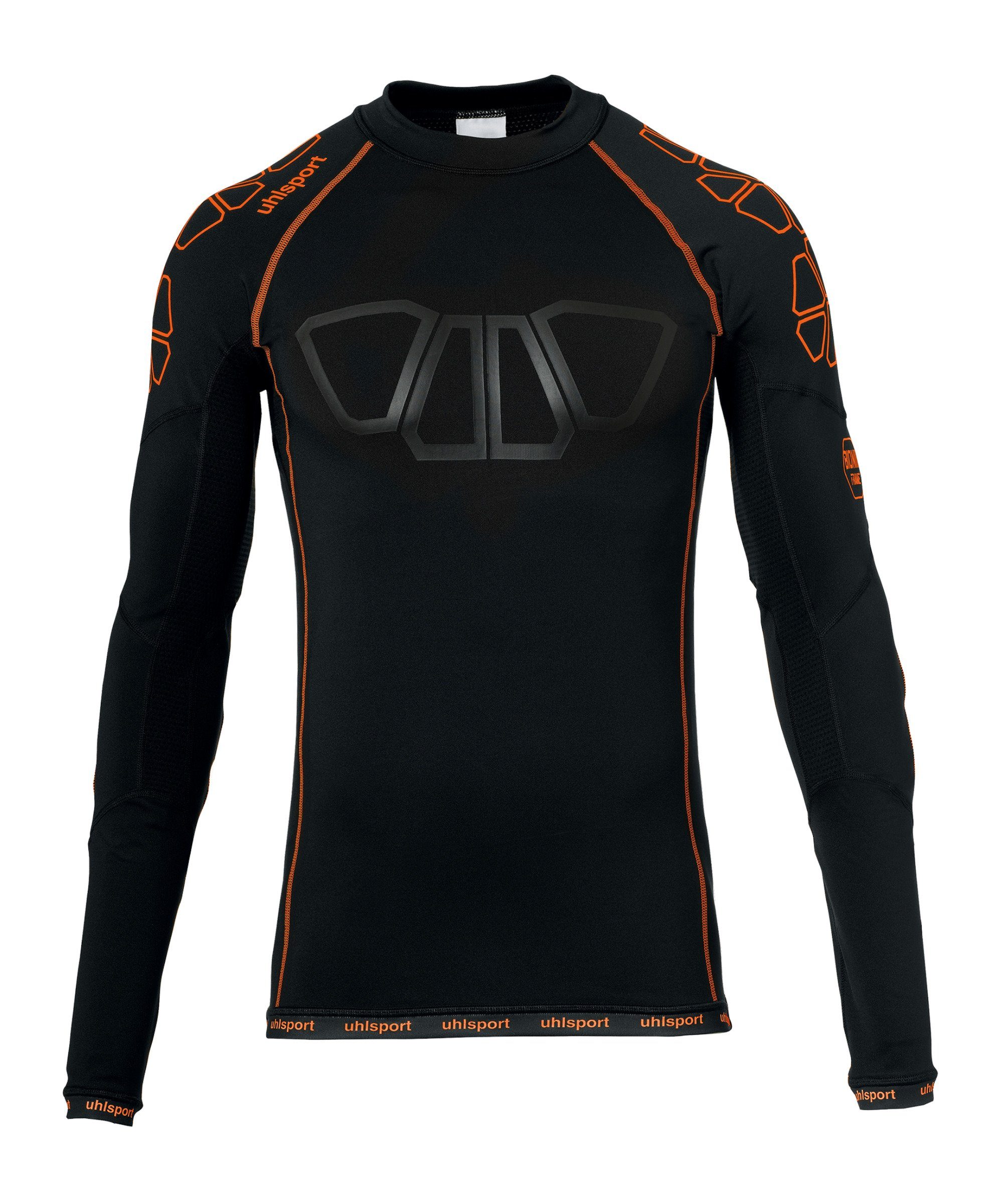 uhlsport Funktionsshirt Bionikframe Torwart Baselayer default schwarzorange