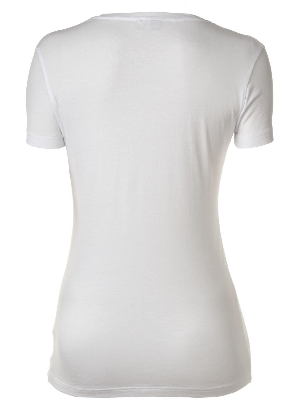 Kurzarm Damen Loungewear, T-Shirt - Emporio Armani T-Shirt Weiss Rundhals,