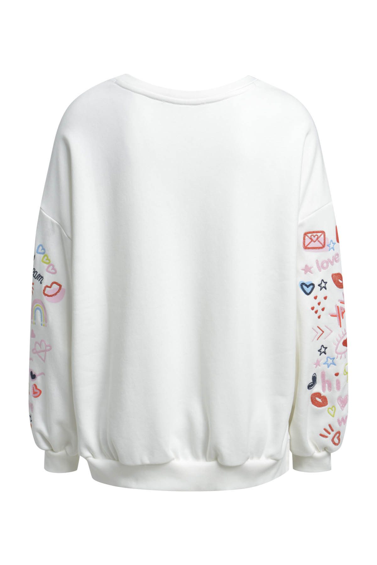 Smith & Soul Sweatshirt mit V-Ausschnitt, Oversize, bestickt günstig online kaufen