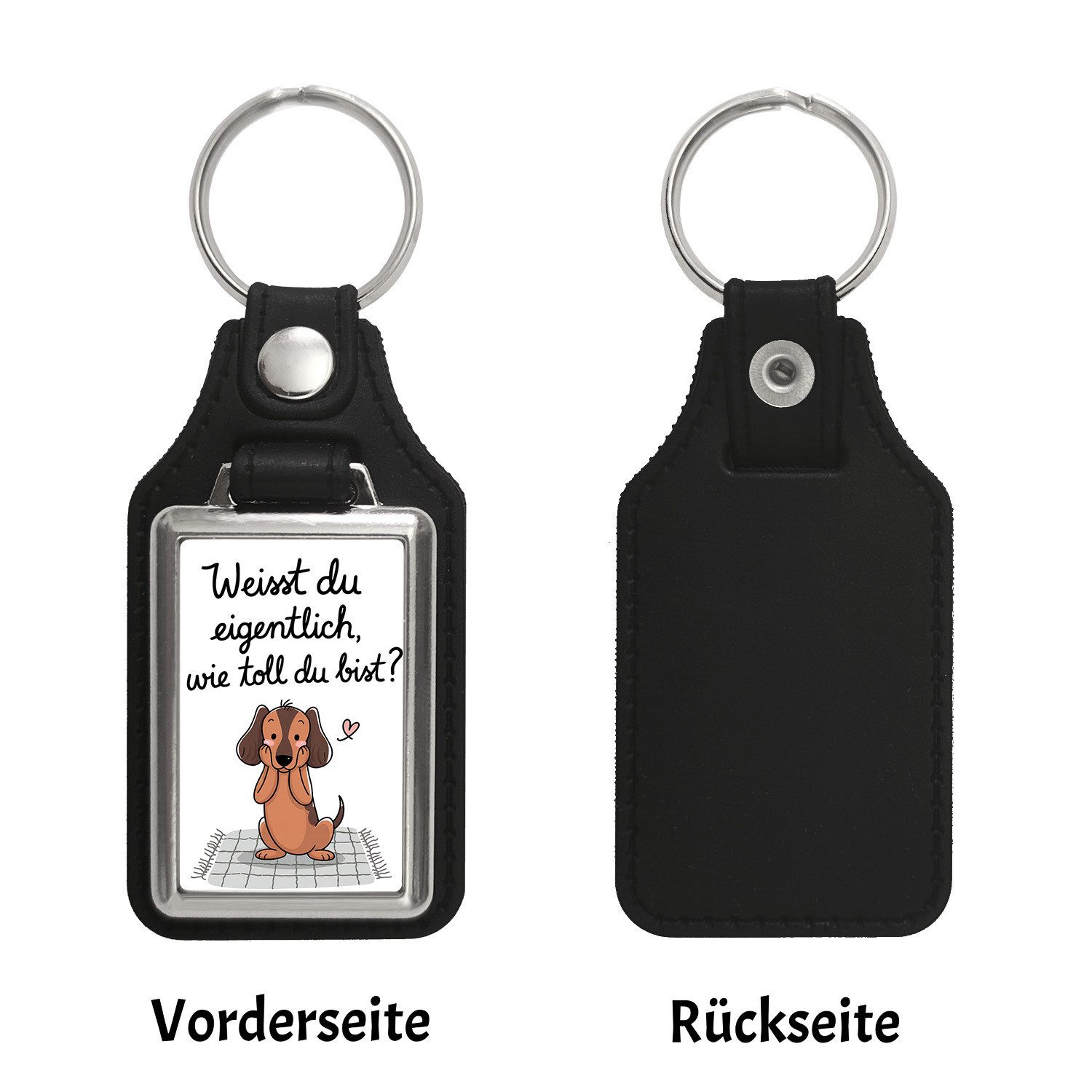 speecheese Schlüsselanhänger Niedlicher Dackel Du bist günstig online kaufen