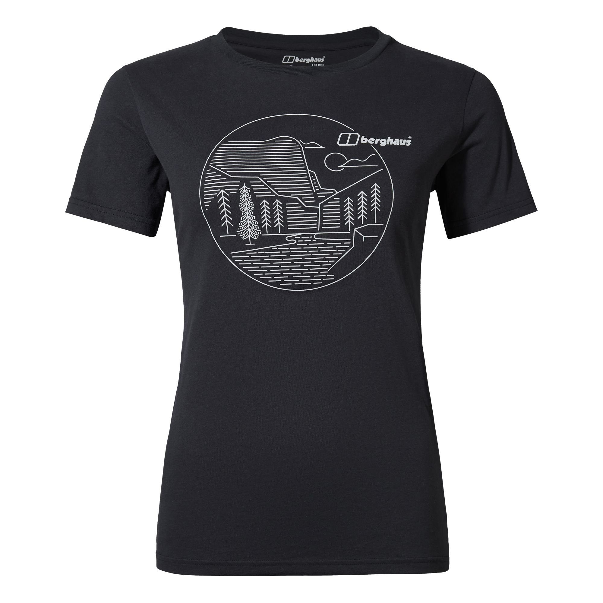 Berghaus Print-Shirt (1-tlg) bequem geschnitten