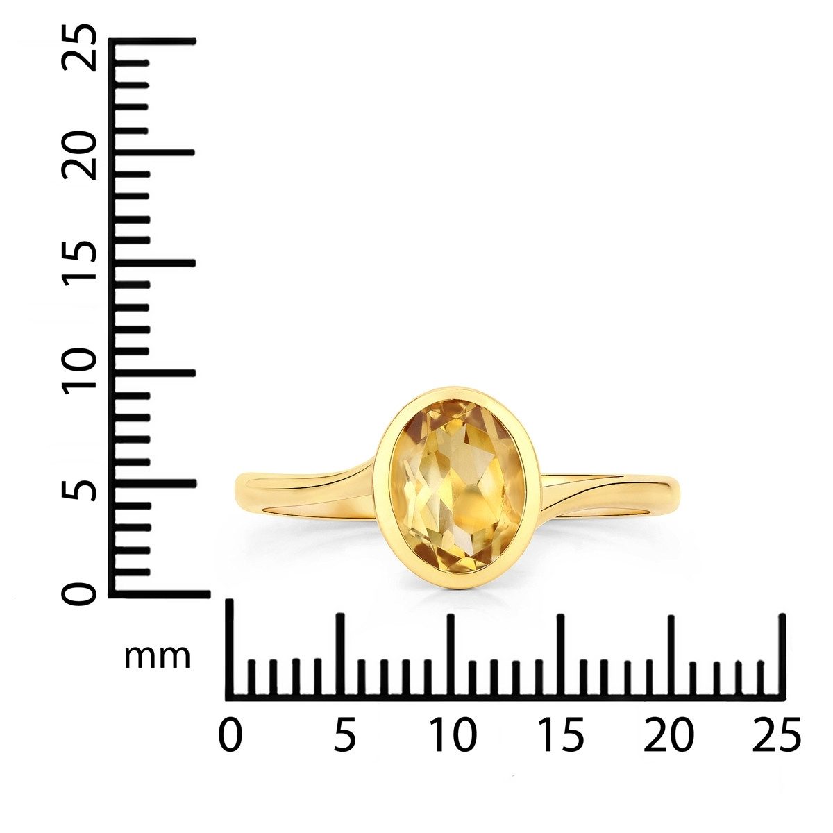 Rafaela Donata Fingerring gelbgold, aus Sterling Silber – Bild 4 von 5