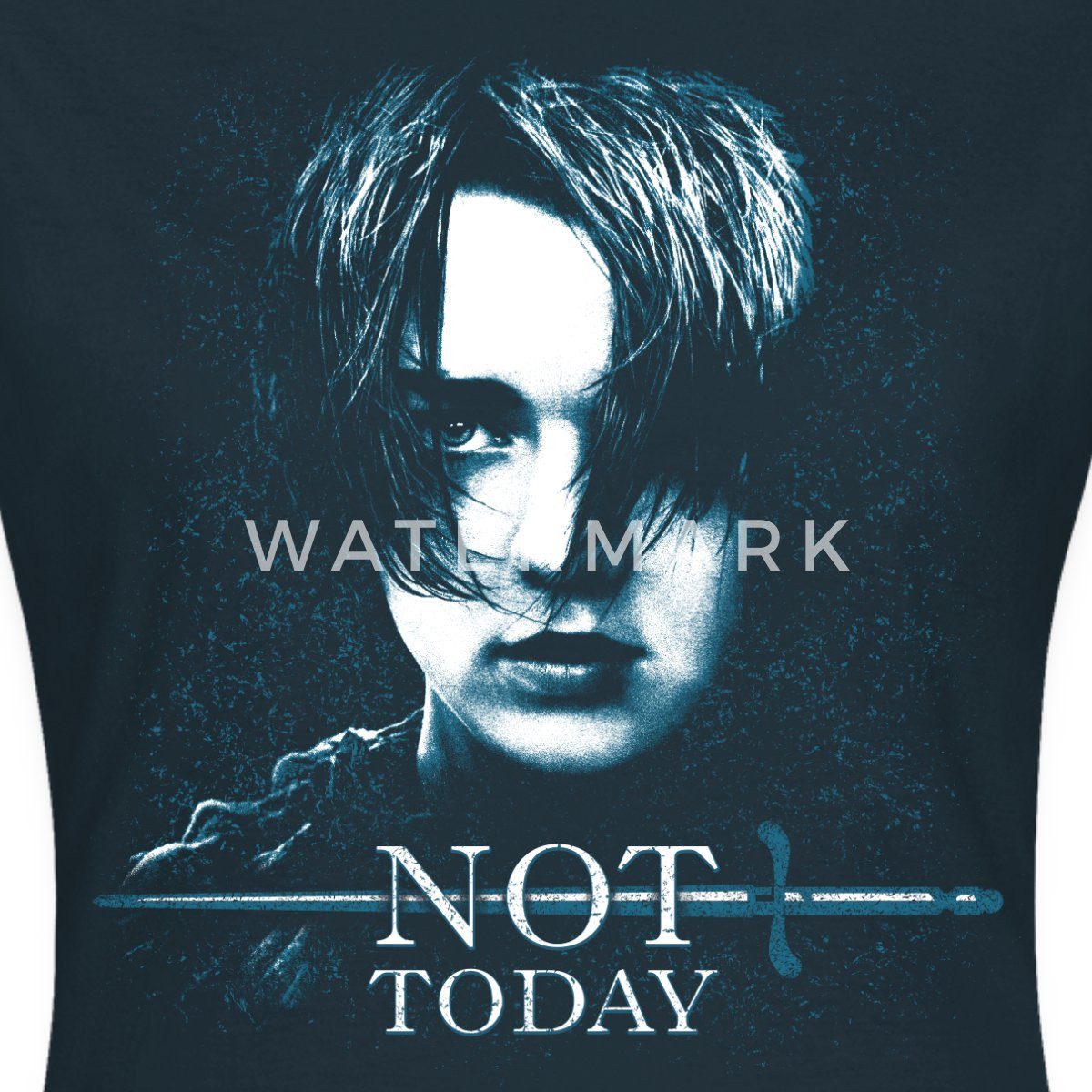 Spreadshirt T-Shirt Game Of Thrones Arya Stark Not Today Frauen T-Shirt (1-tlg) Slim Fit, fällt klein aus