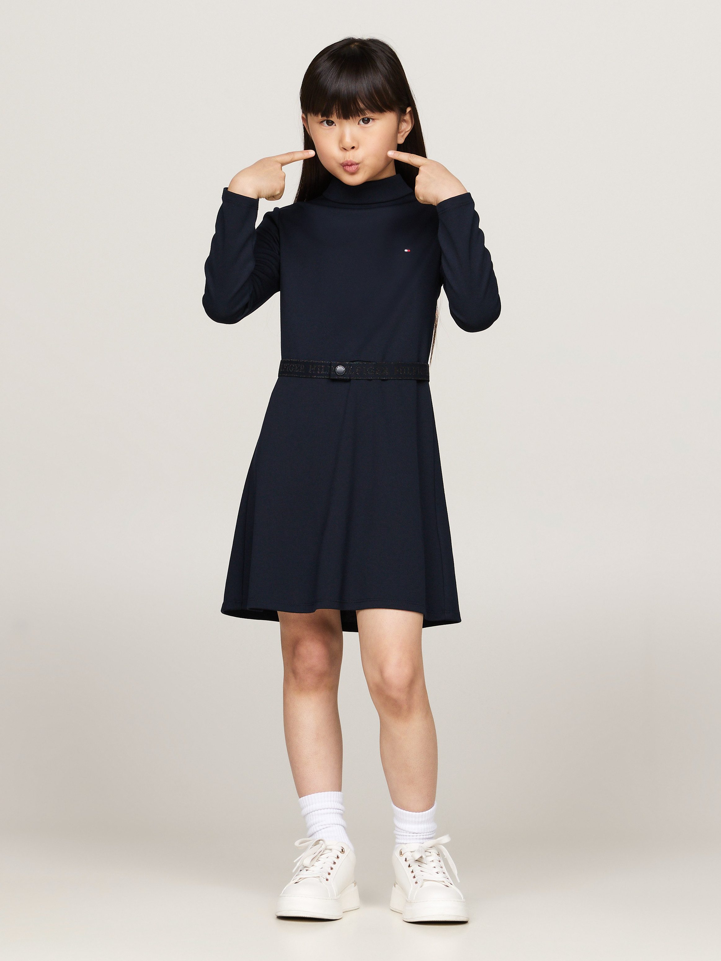 Tommy Hilfiger A-Linien-Kleid BRANDED PUNTO DRESS günstig online kaufen