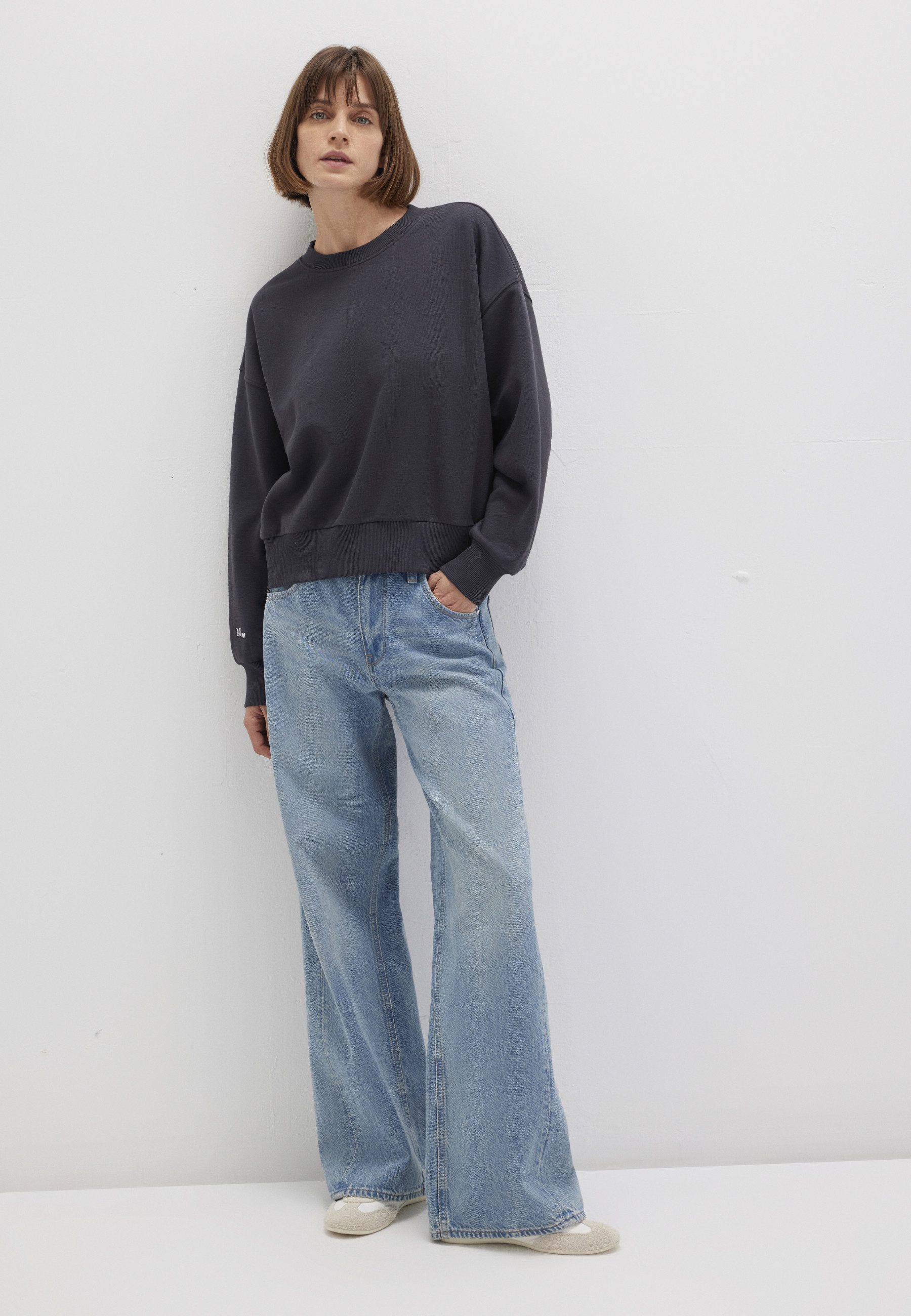 Mavi Rundhalspullover CREW NECK SWEATSHIRT Sweatshirt cropped