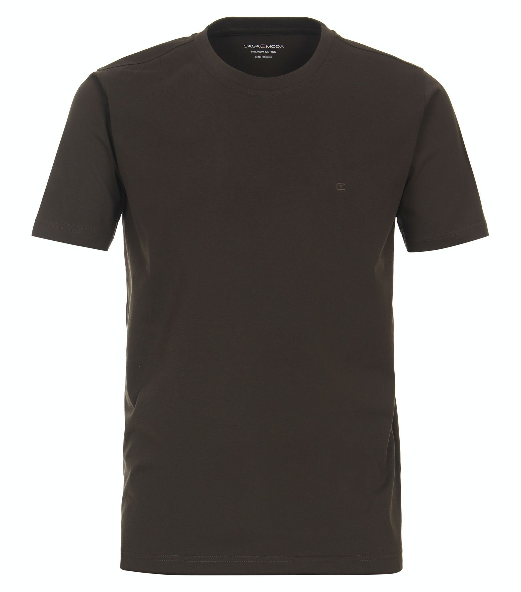004200 T-Shirt (301) CASAMODA Grün unifarben T-Shirt