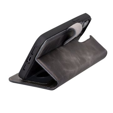 Solo Pelle Smartphonetasche Lederhülle kompatibel für iPhone 13 Pro Max in 6.7 Zoll abnehmbare Hülle (2in1) inkl. Kartenfächer
