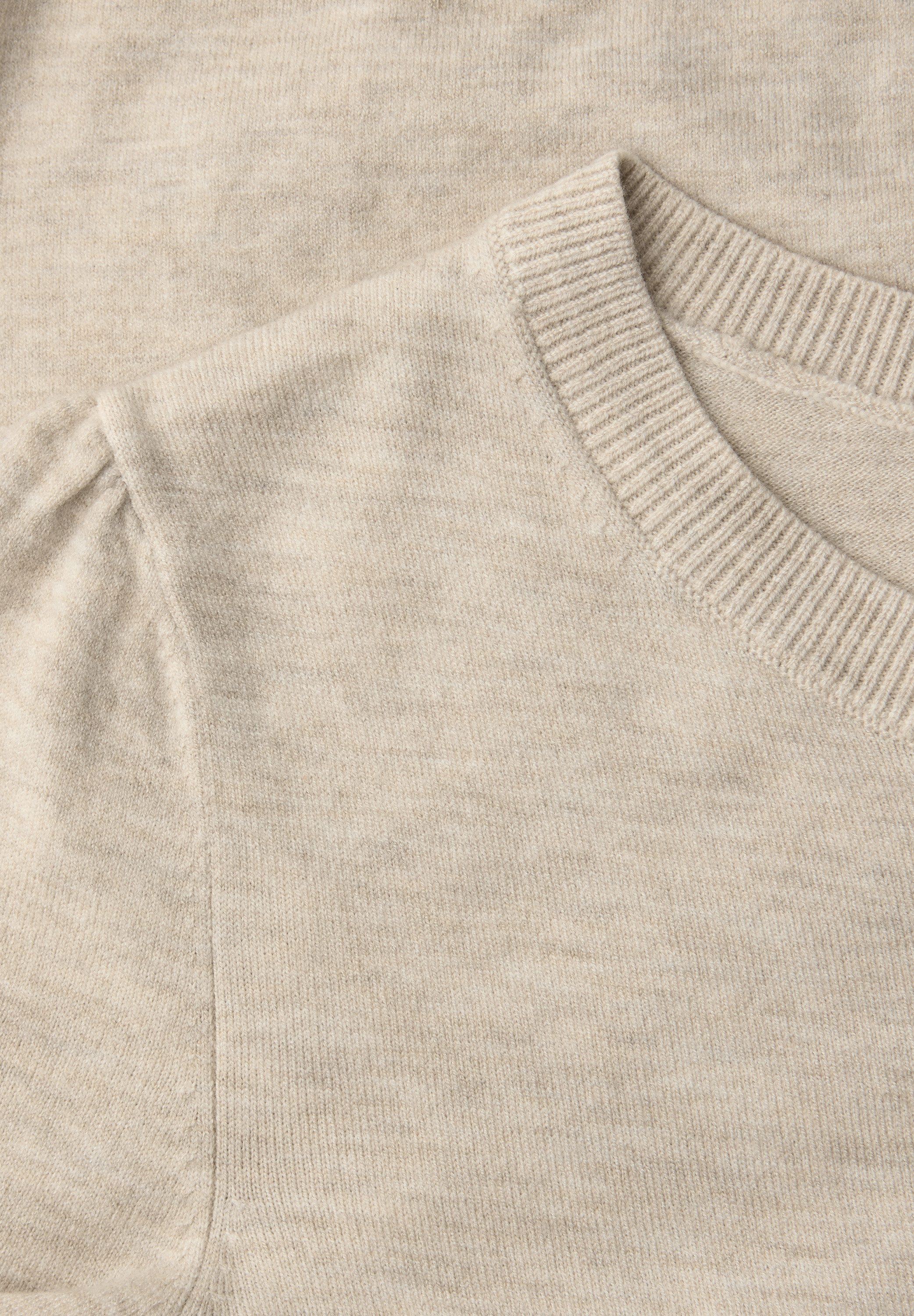 STREET ONE Strickpullover Halbarm mit modischen Pull-Ärmeln