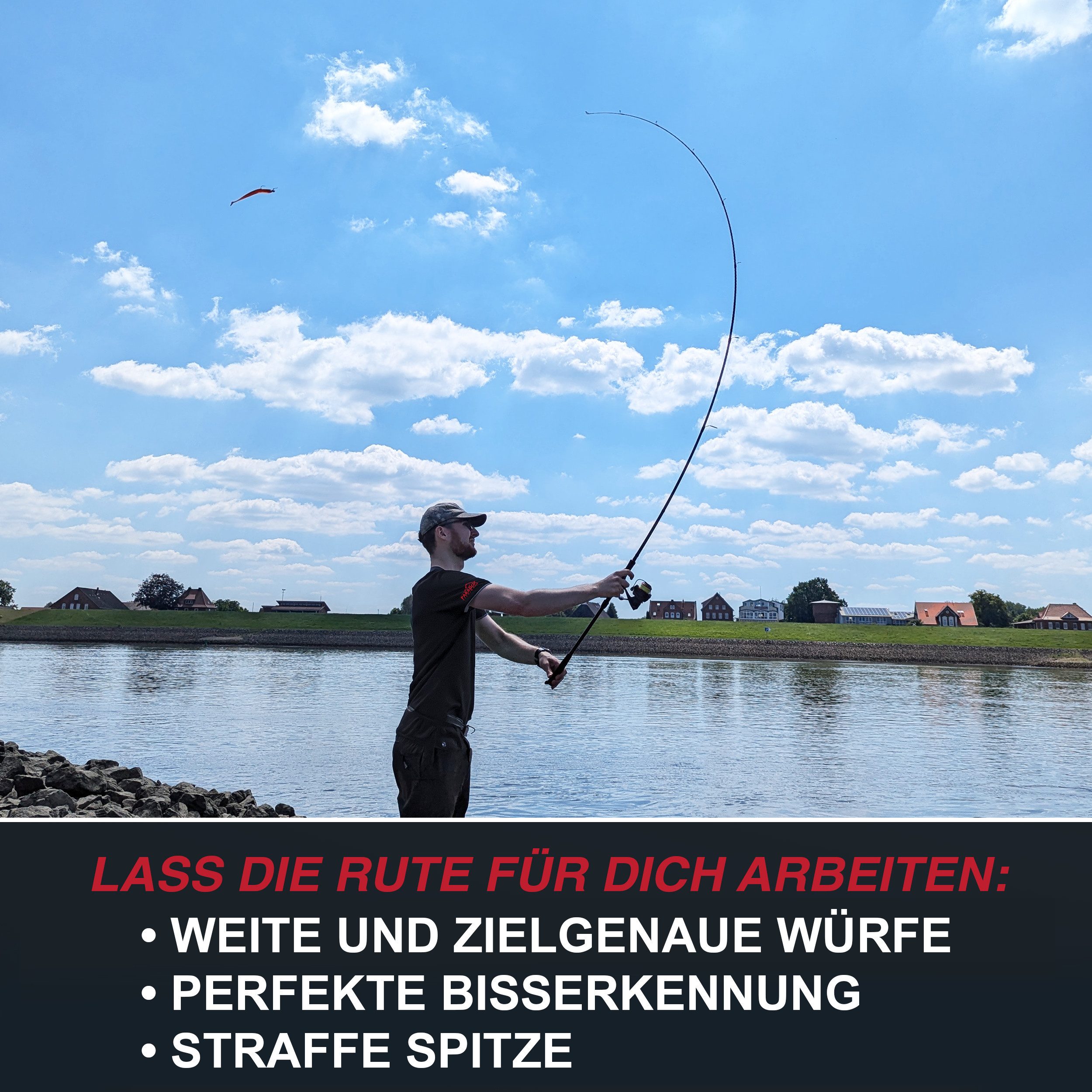 Paradox Fishing Spinnrute Firetiger, (Firetiger Spinnrute + Infinity Rolle), 2,1m/2,4m/2,7m, 5-20g/15-35g/20-60g – Bild 4 von 5