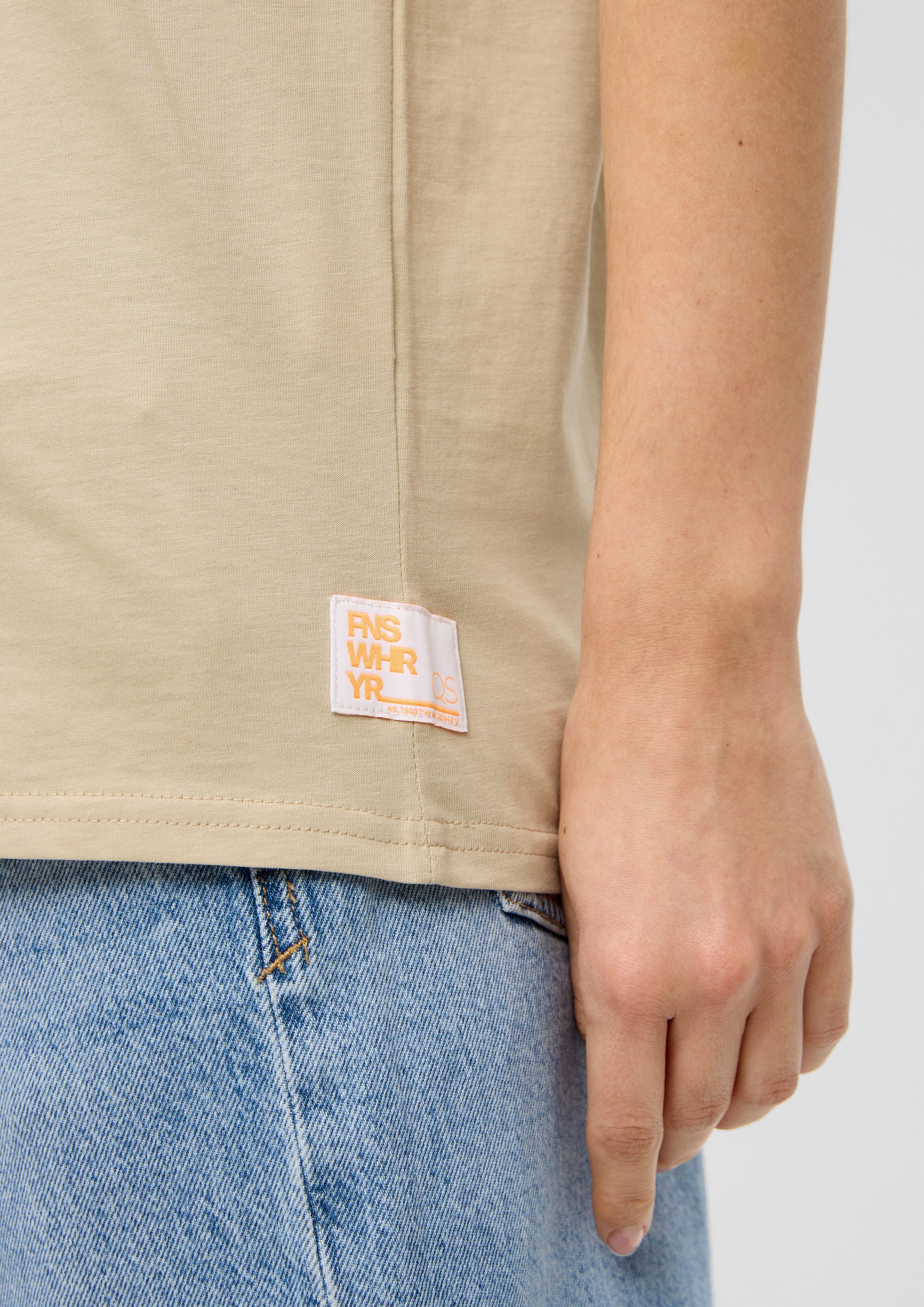 QS Kurzarmshirt T-Shirt aus weicher Baumwolle günstig online kaufen