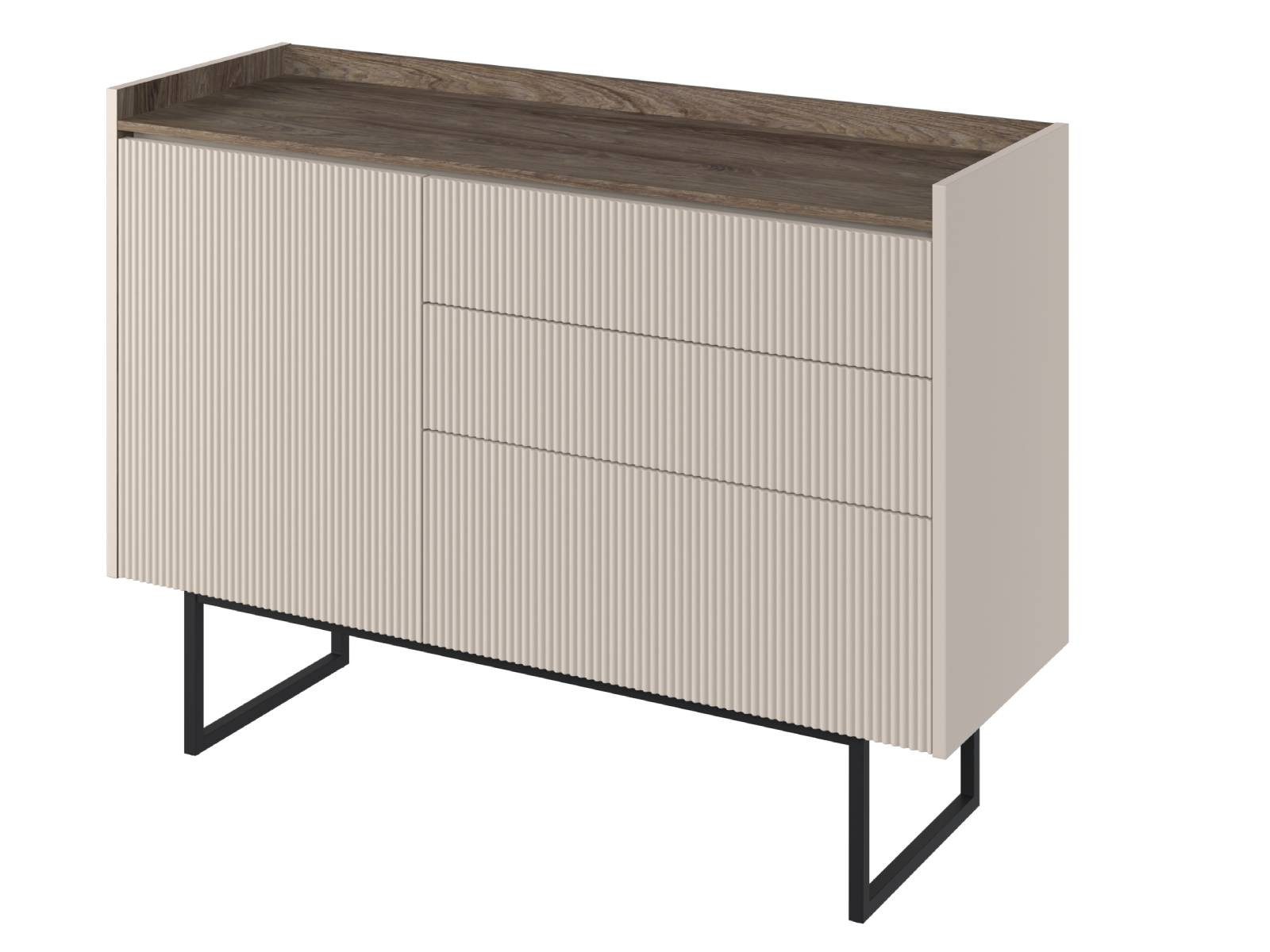 yourhouse24 Kommode LAGO LG-02 mit Beleuchtung Beige