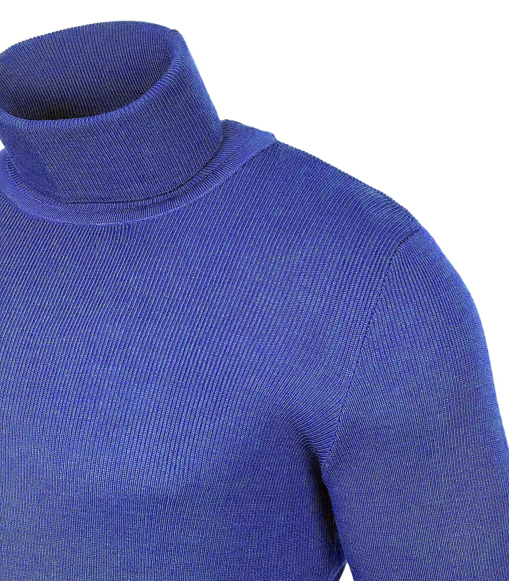 Baxboy Strickpullover BAXBOY Herren Feinstrick Rollkragen Pullover Slim fit Freizeit B-1406