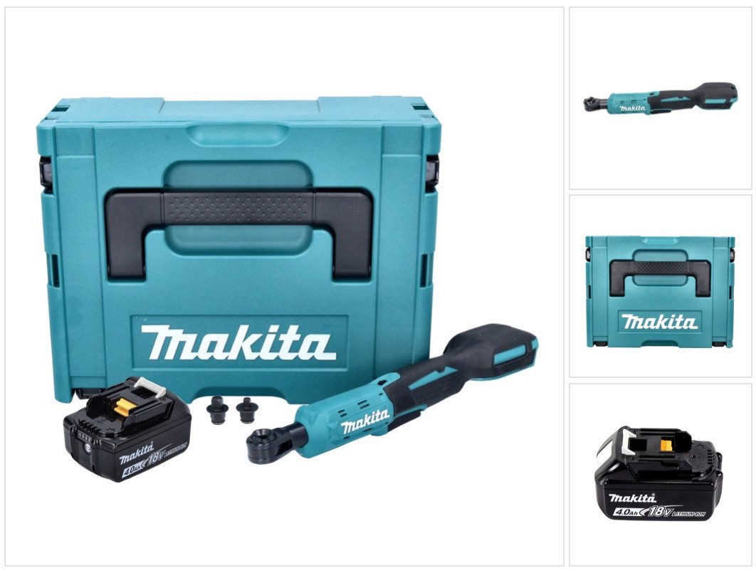 Makita Umschaltknarre DWR 180 M1J Akku Ratschenschrauber 18 V 47,5 Nm 1/4" 3/8" + 1x Akku 4