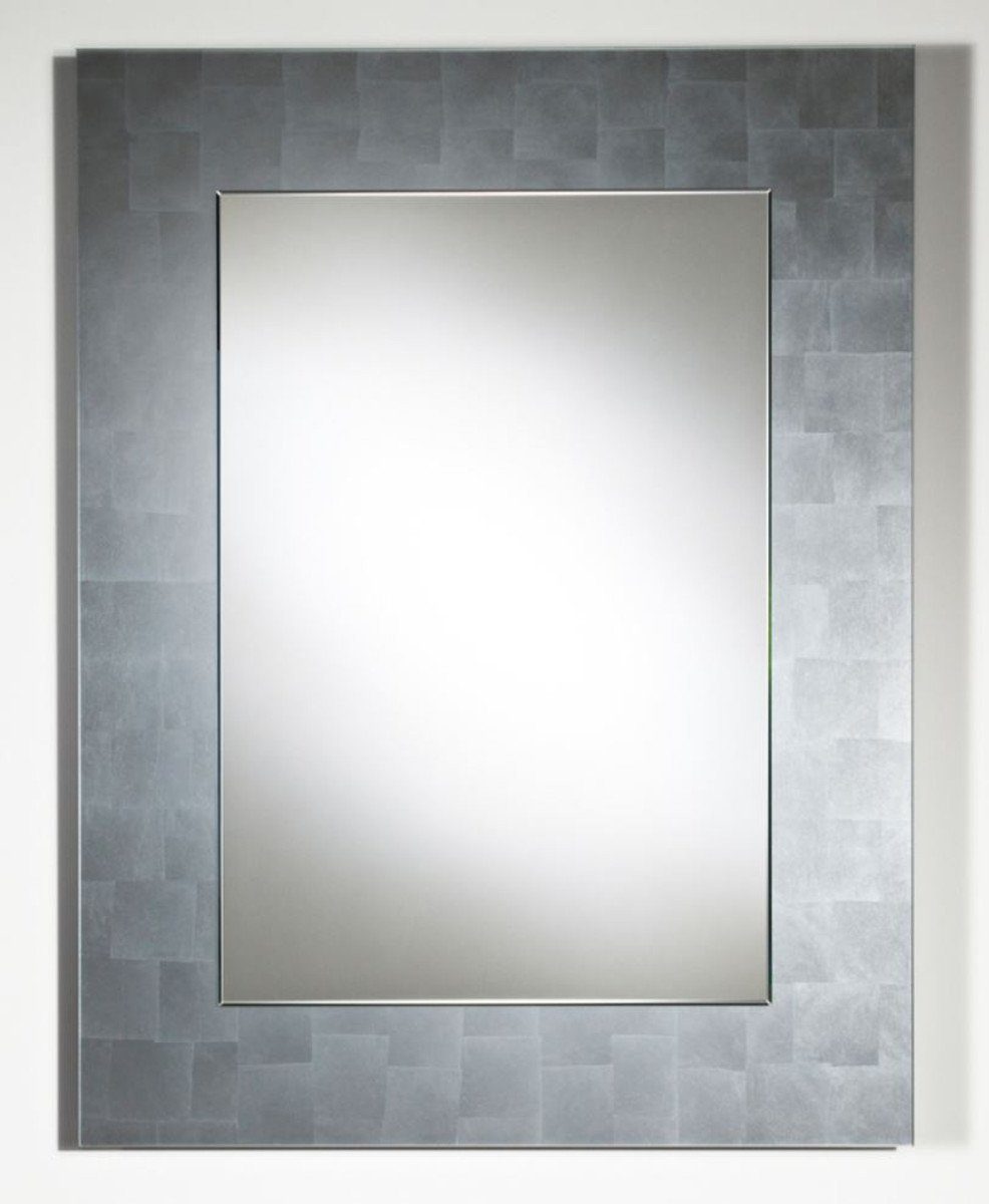 Padrino Wohnzimmermöbel Spiegel Spiegel Luxus 80 H. Silber 105 - Casa x cm