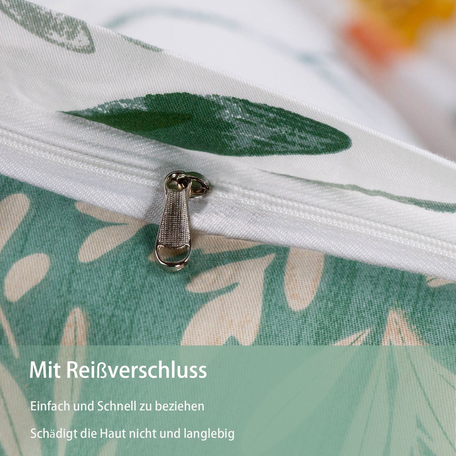 KEAYOO Bettwäsche Blumen, Baumwolle, 2 teilig, günstig online kaufen