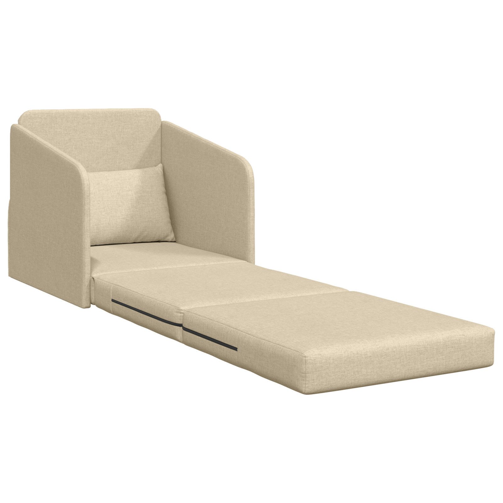 vidaXL Sofa Boden Schlafsofa 2-in-1 Creme günstig online kaufen