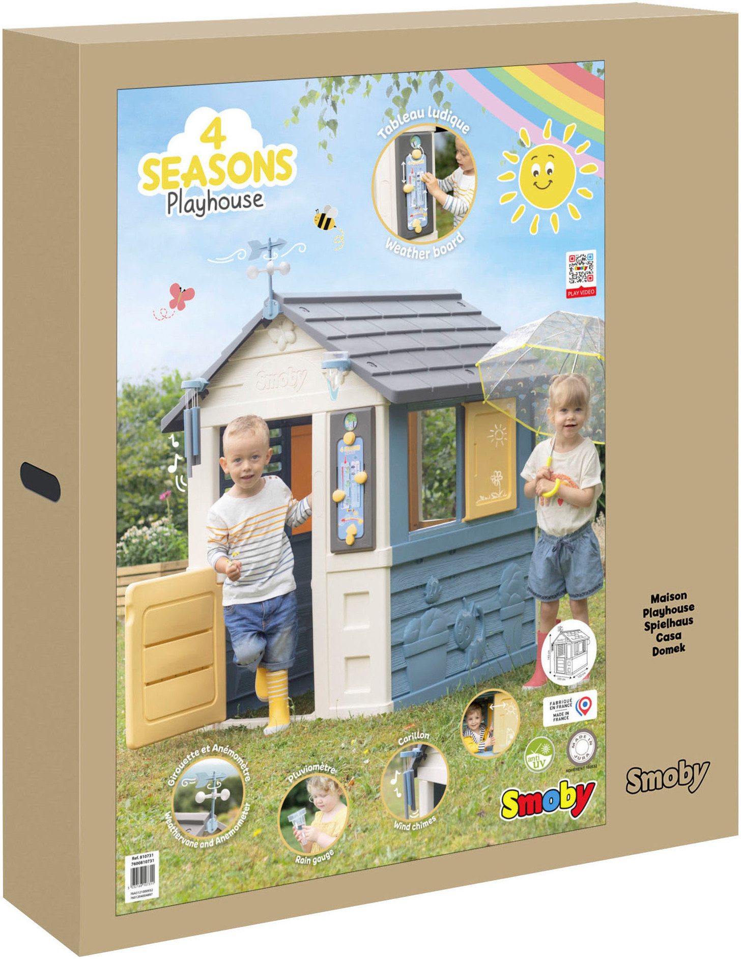 Smoby Spielhaus 4-Seasons, Made in Europe