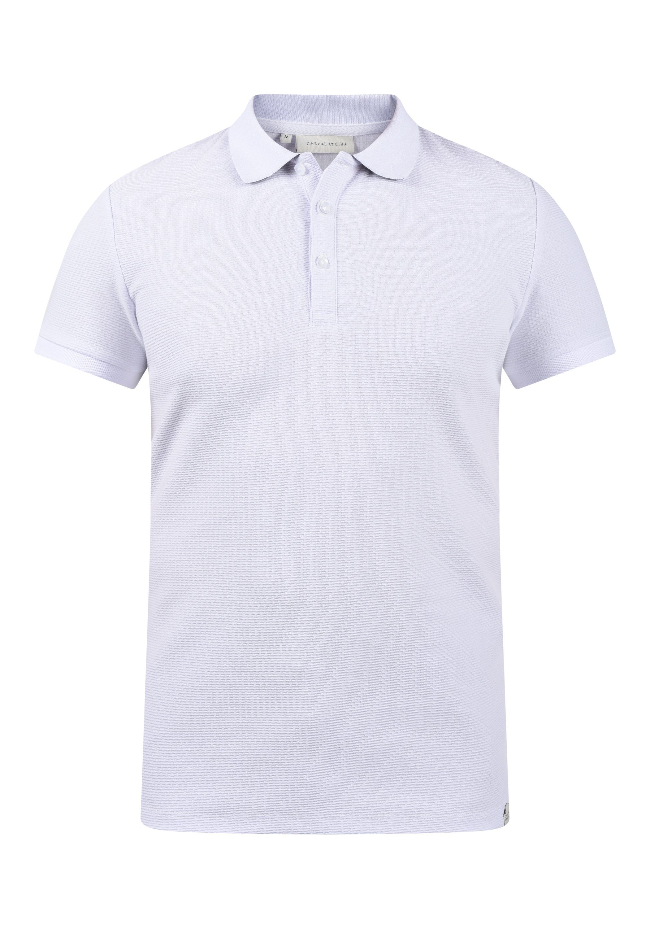- Details Friday (50104) mit Casual 20503366 modischen CFTurner Bright Poloshirt white Polo