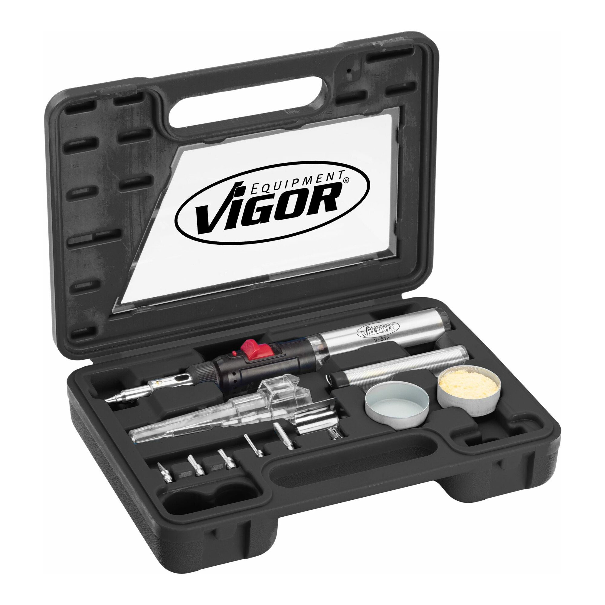VIGOR Lötkolben VIGOR Gas Lötkolben Satz V5512 12 teilig