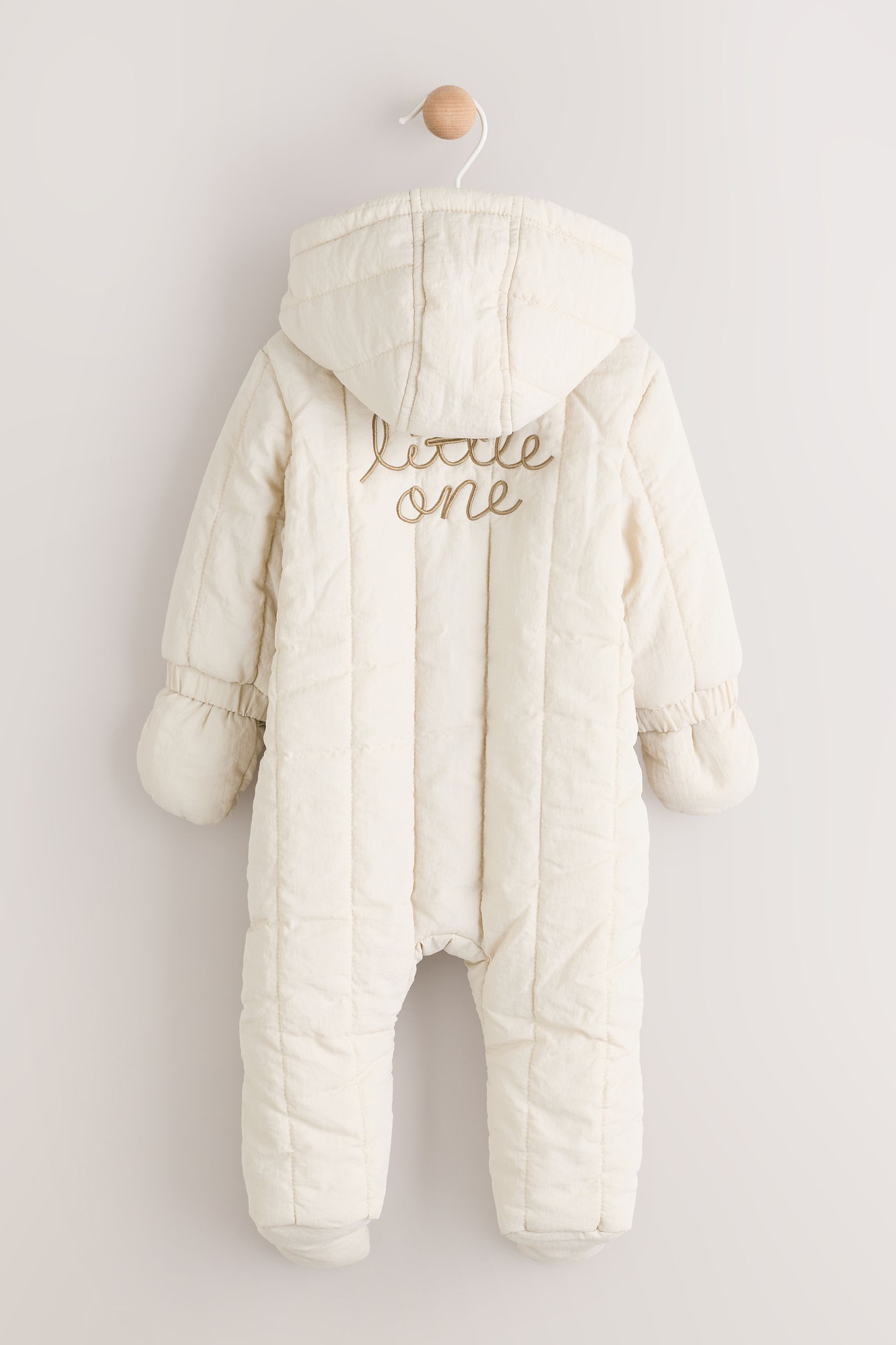 Next Overall Gesteppter Strampler mit Slogan günstig online kaufen