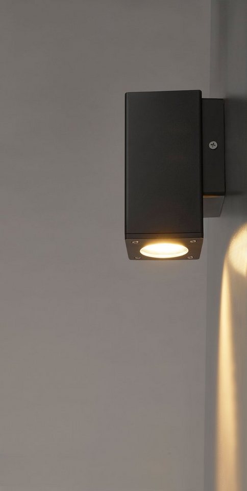 HEITRONIC Außen-Wandleuchte »Galera«, Wandlampe, Außenlampe, Montageschrauben aus rostfreiem V4A-Edelstahl-HomeTrends