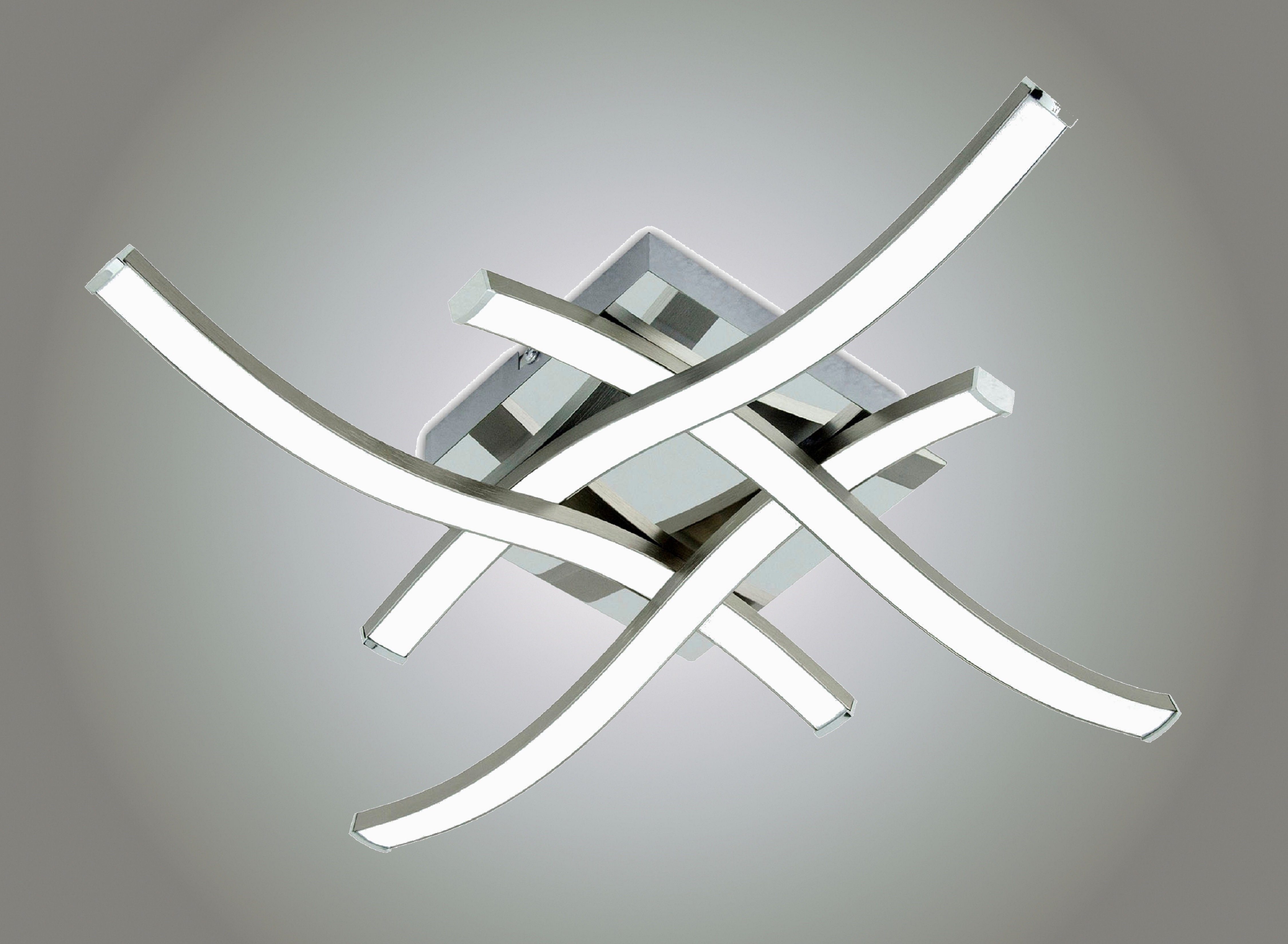 TRANGO LED Deckenleuchte, 3132XXL Design LED-Deckenleuchte Serie *WAVE* I 4 günstig online kaufen